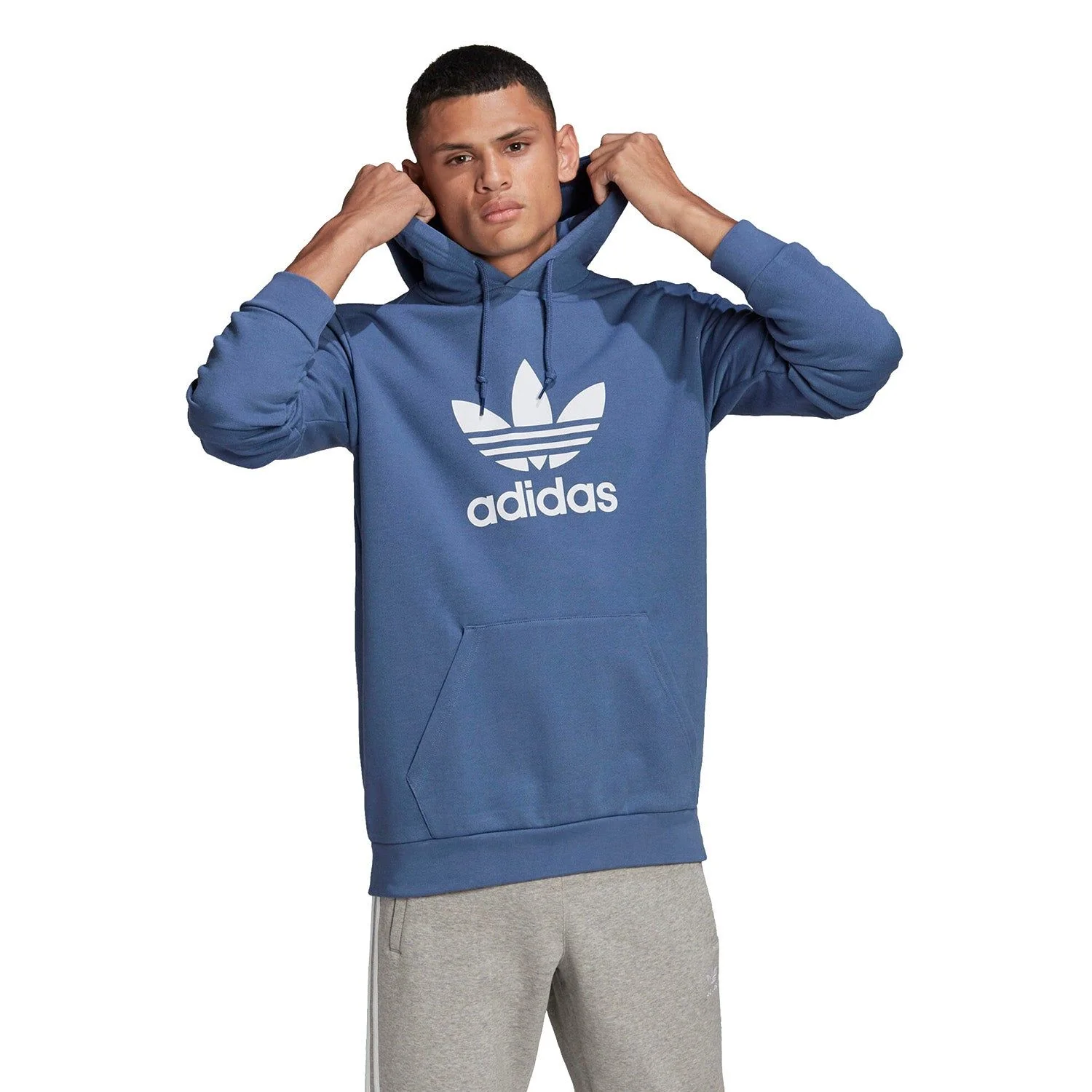 adidas Originals Trefoil Hoodie - Crew Blue - Image 2