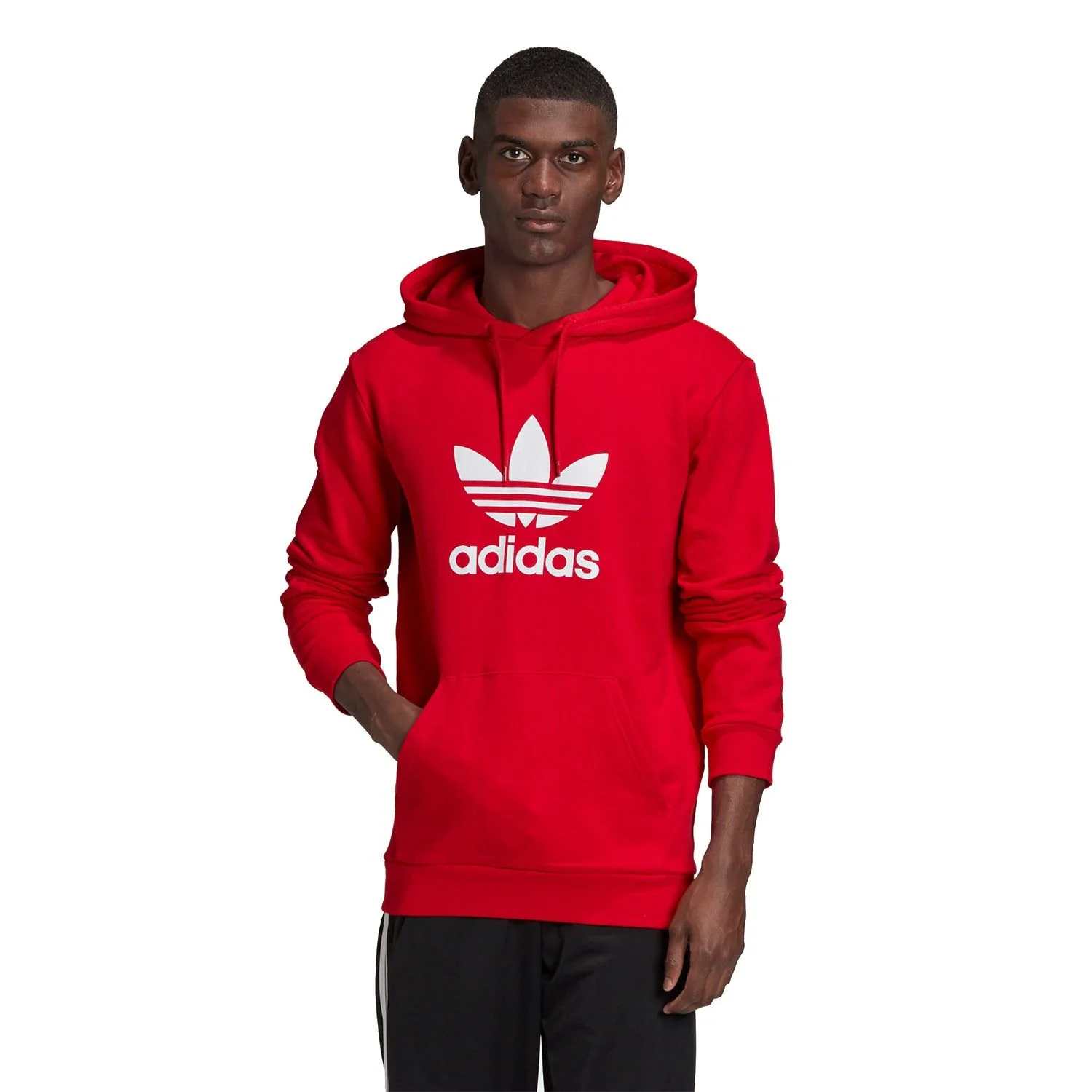 adidas Originals Trefoil Hoodie - Scarlet - Image 3