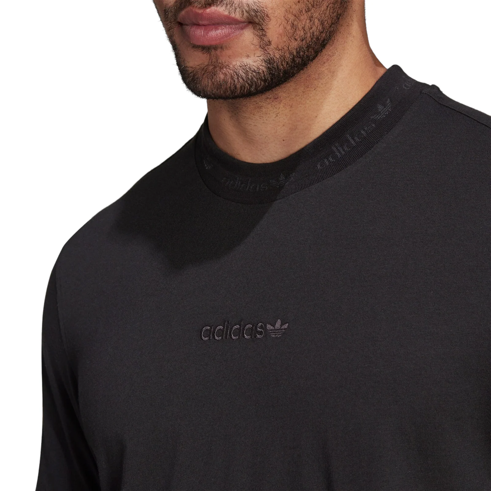 adidas Originals Trefoil Linear Tee - Black - Image 5