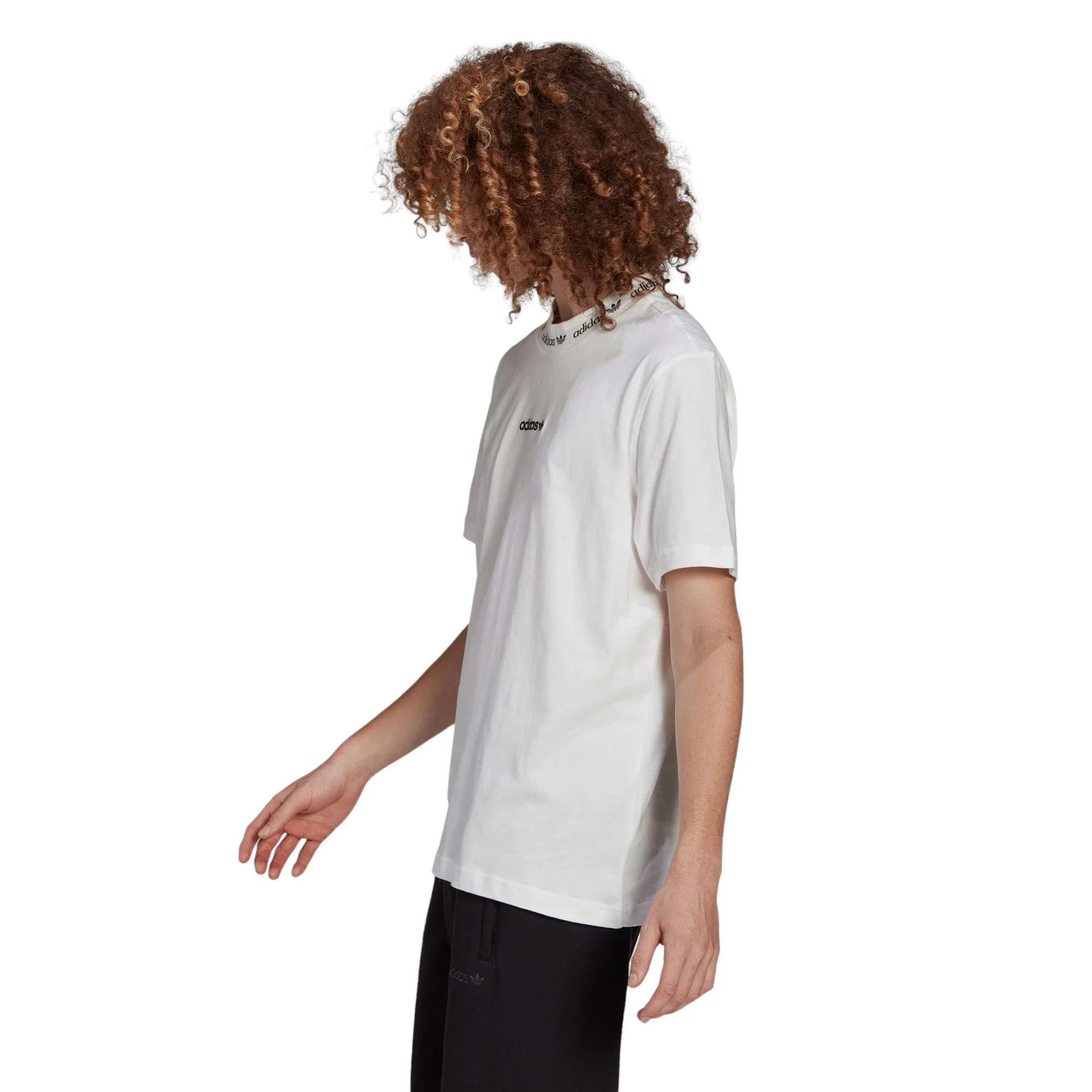adidas Originals Trefoil Linear Tee - White - Image 4