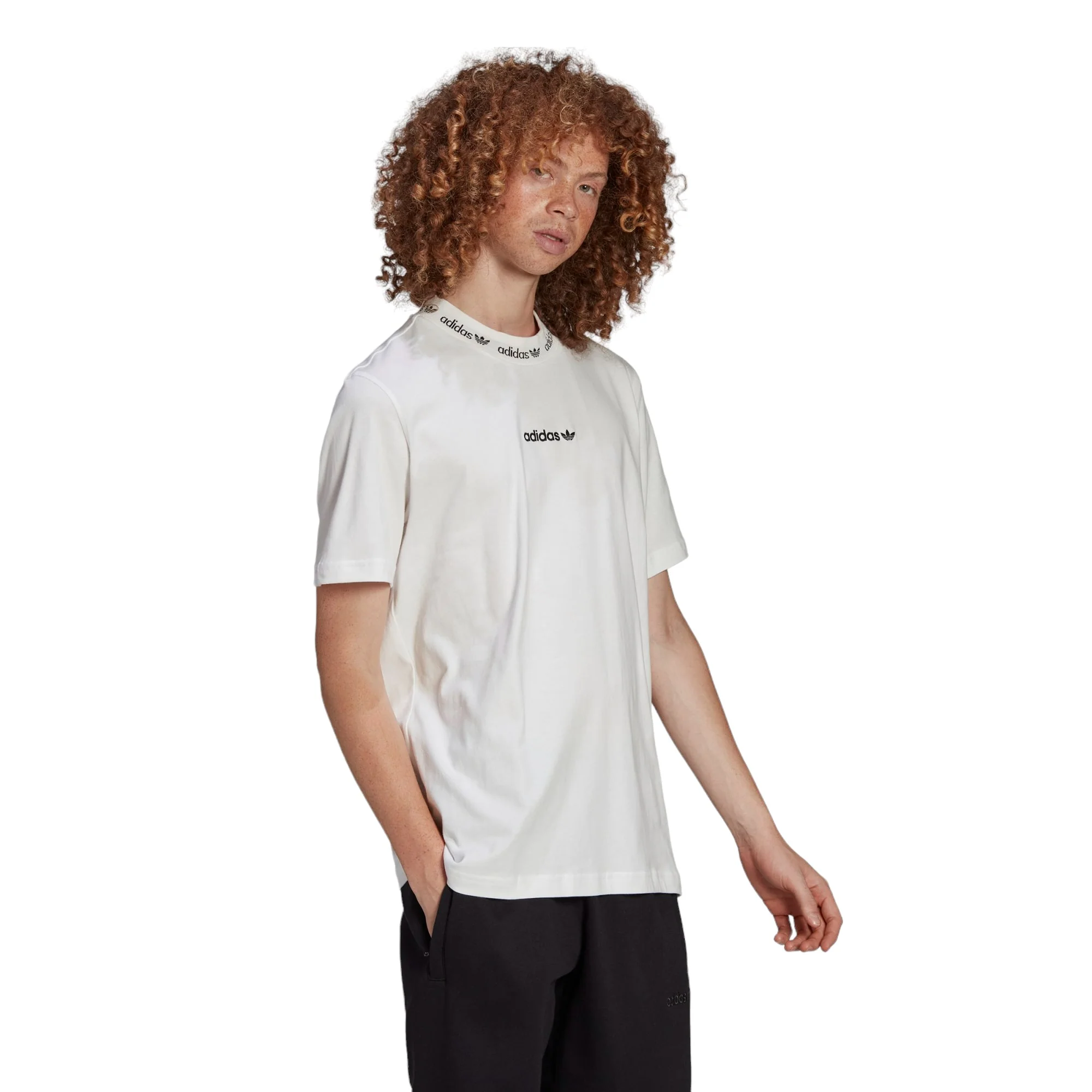 adidas Originals Trefoil Linear Tee - White - Image 6