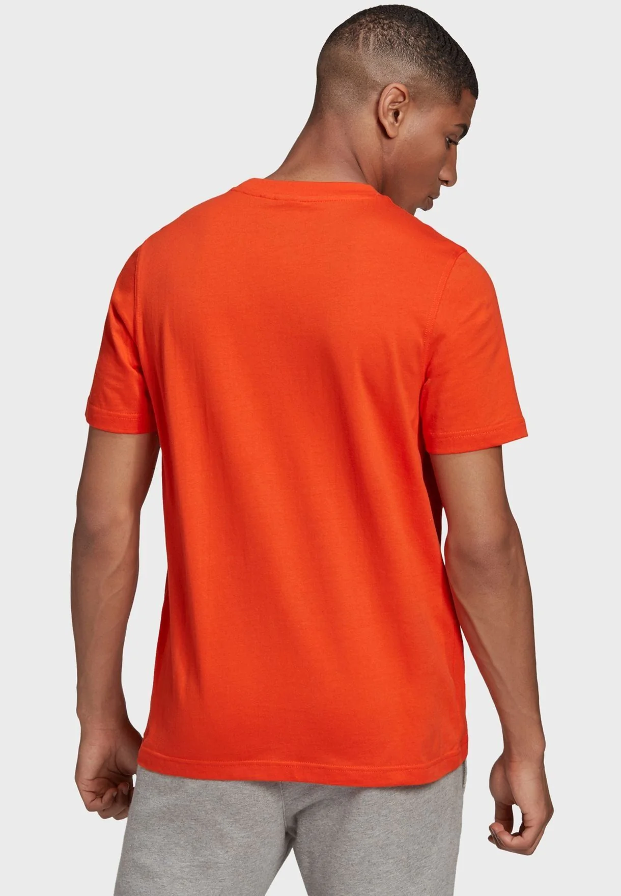 adidas Originals Trefoil Logo Outline T-Shirt - Orange - Image 5