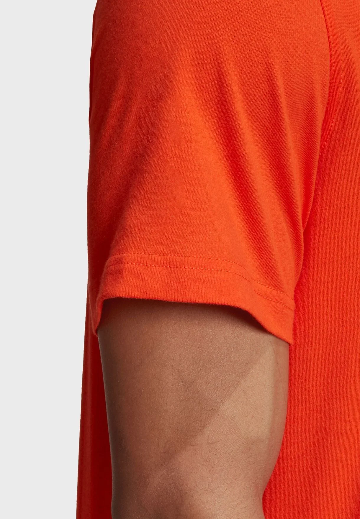 adidas Originals Trefoil Logo Outline T-Shirt - Orange - Image 6