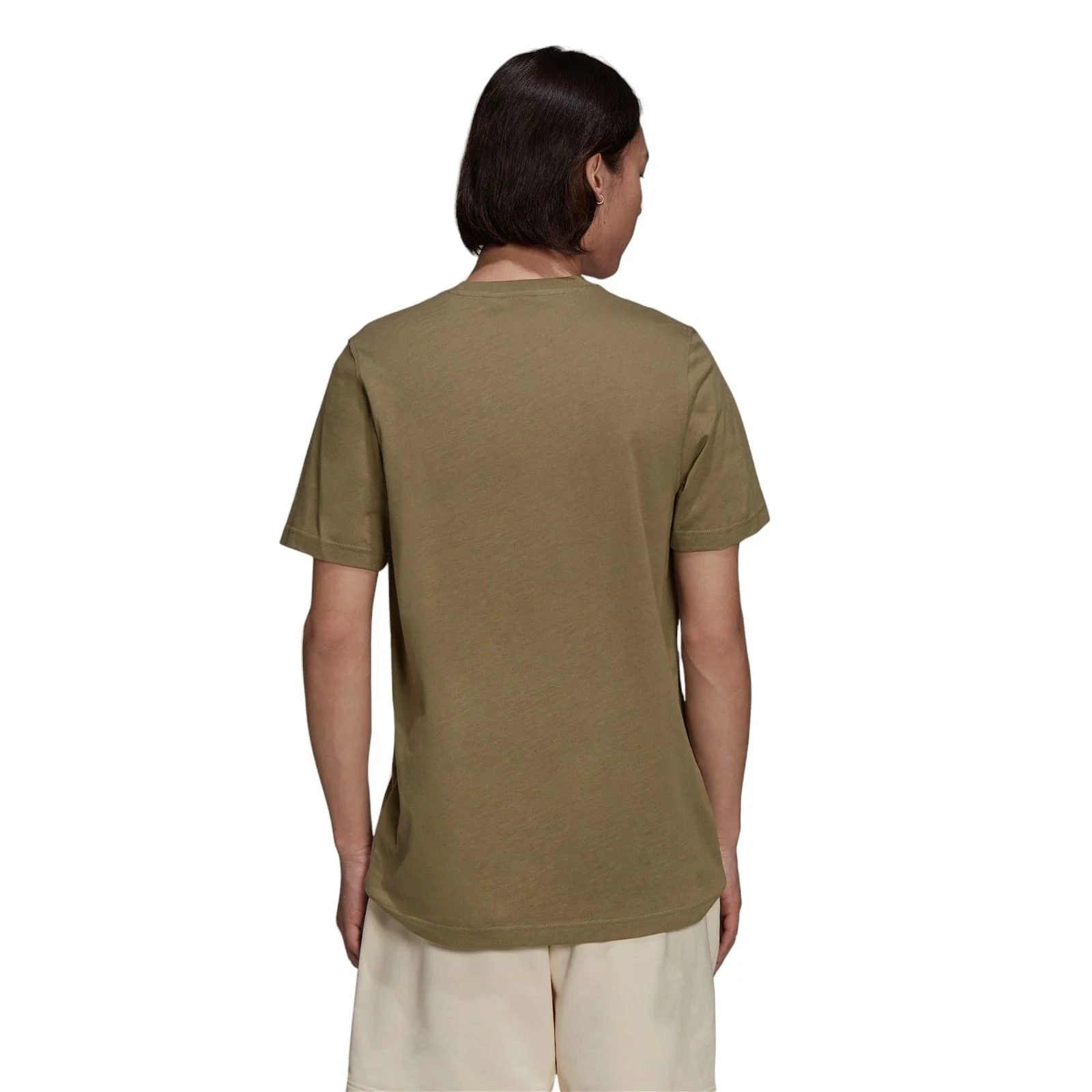 adidas Originals Trefoil Logo Print T Shirt - Orbit Green - Image 3