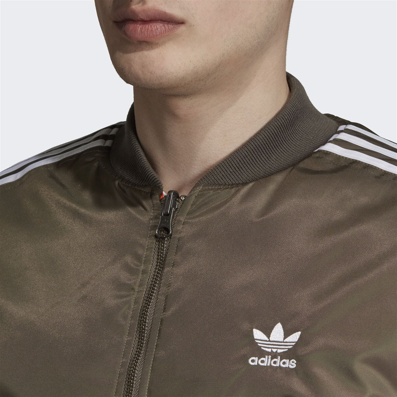 adidas Originals Trefoil Padded Bomber - Green - Image 4