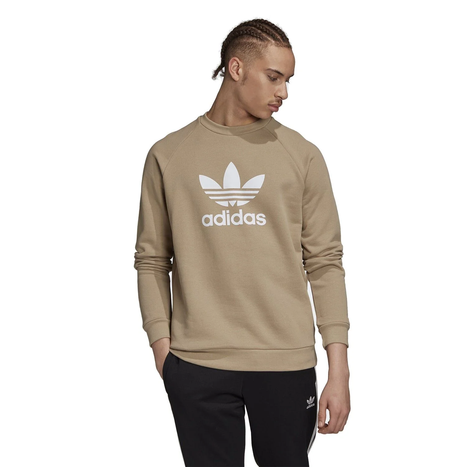 adidas Originals Trefoil Sweatshirt - Beige - Image 3