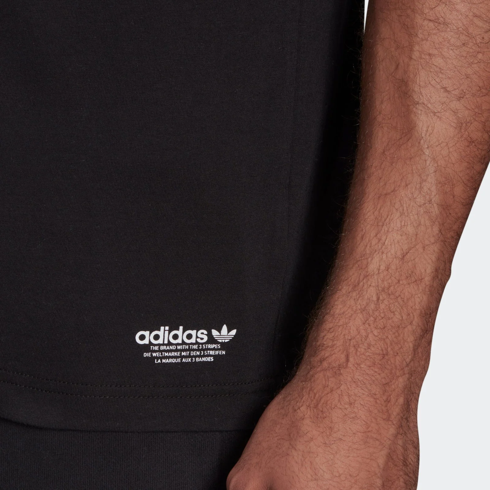 adidas Originals Trefoil T-Shirt Glossy Print - Black - Image 4