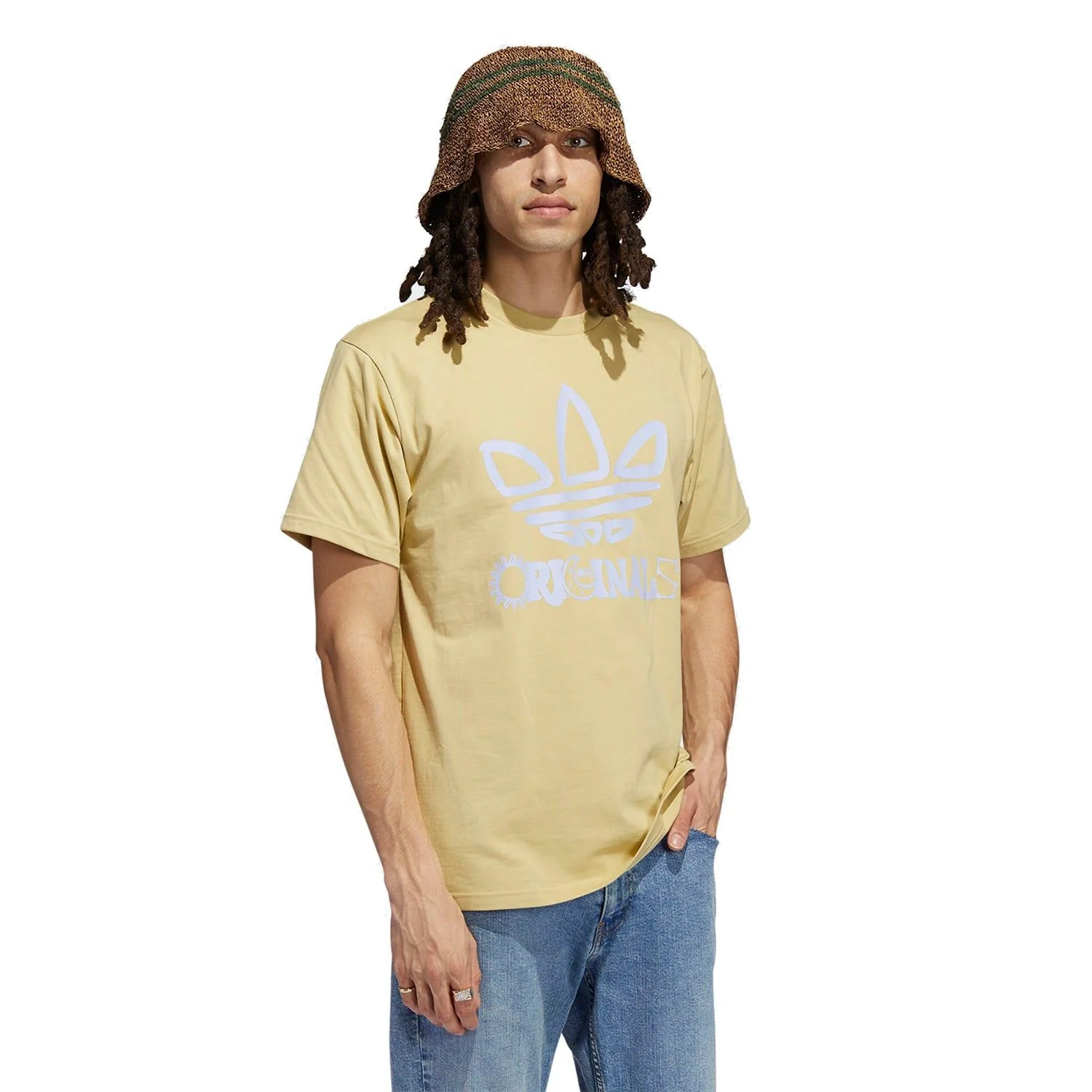adidas Originals Trefoil T-Shirt - Yellow - Image 2