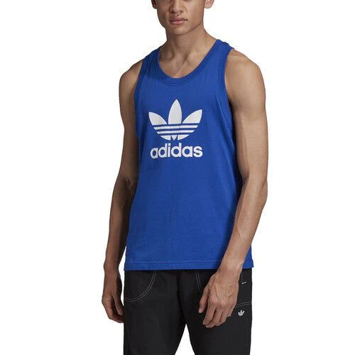 adidas Originals Trefoil Tank Top - Blue - Image 3