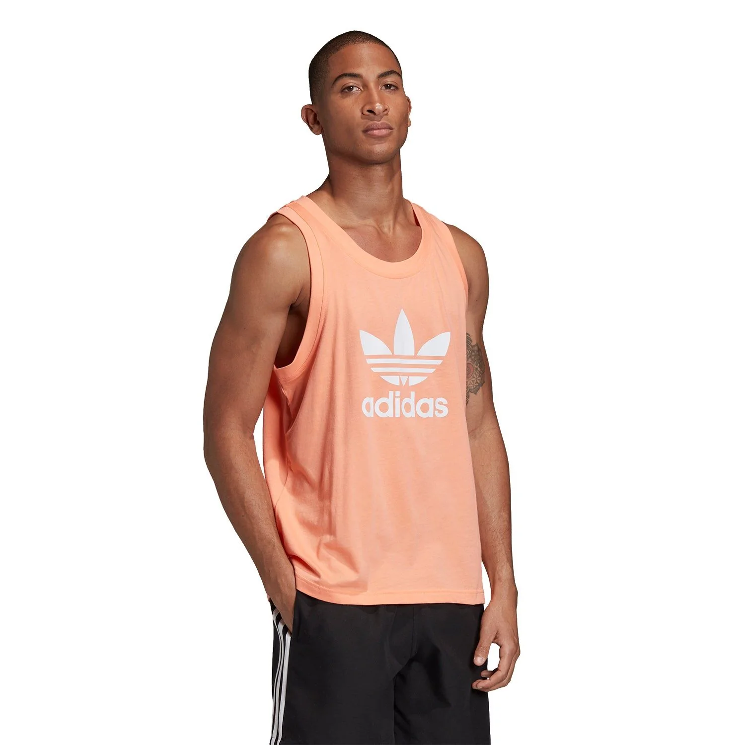 adidas Originals Trefoil Tank Top - Coral - Image 3