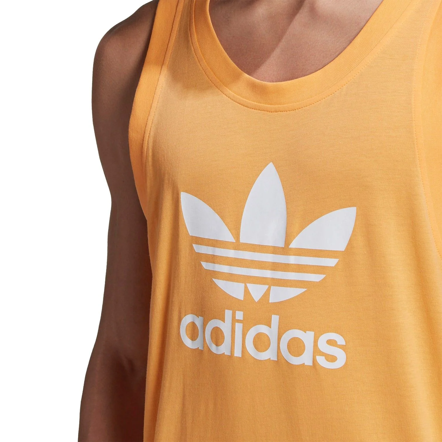 adidas Originals Trefoil Tank Top - Hazy Orange - Image 3