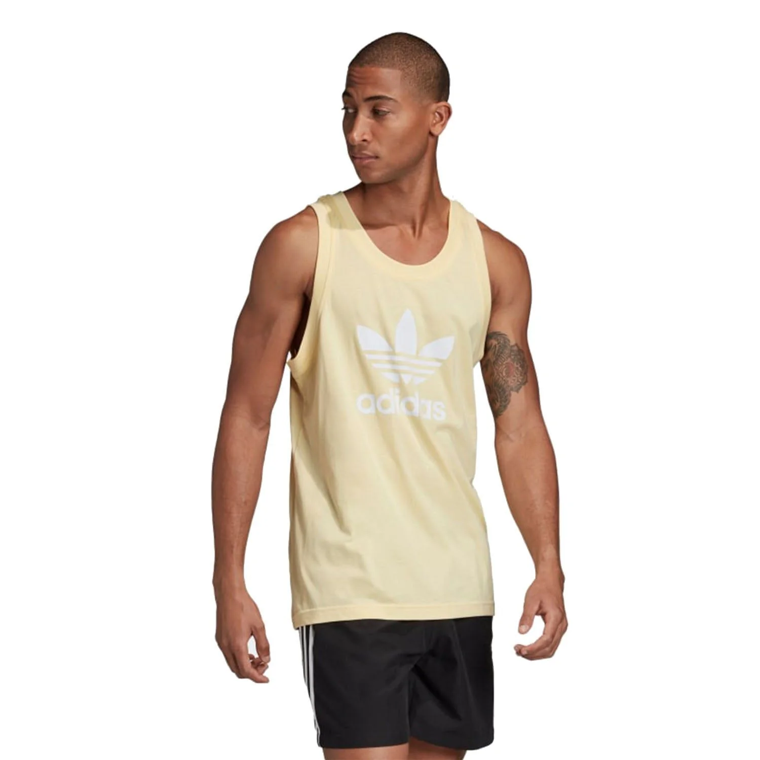 adidas Originals Trefoil Tank Top - Yellow - Image 3