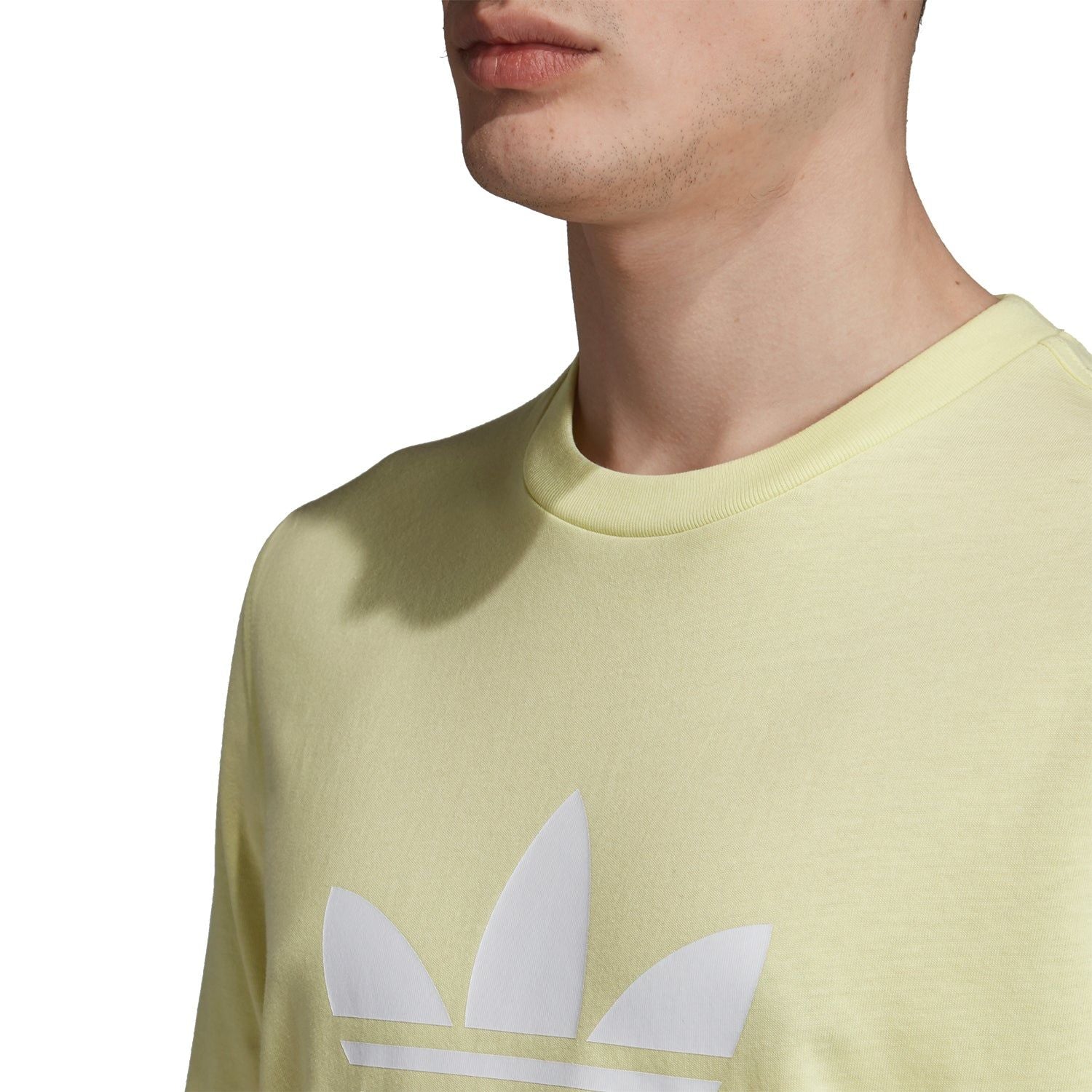 adidas Originals Trefoil Tee - Ice Yellow - Image 4