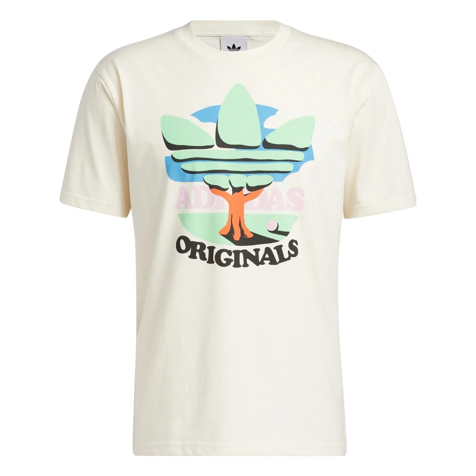 adidas Originals Trefoil Tree T-Shirt - Non Dyed White