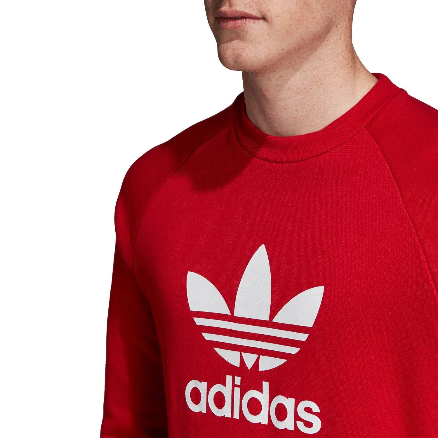 adidas Originals Trefoil Warm-Up Crew Sweatshirt - Red - Image 6