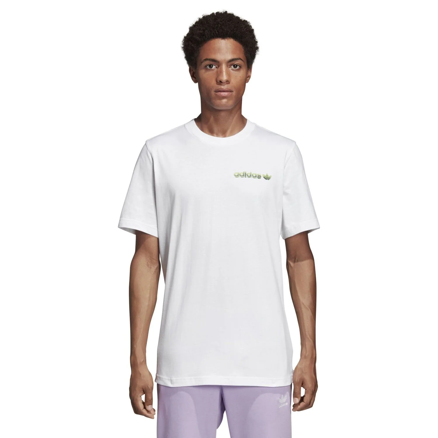 adidas Originals Tropical Graphic T Shirt - White - Image 3