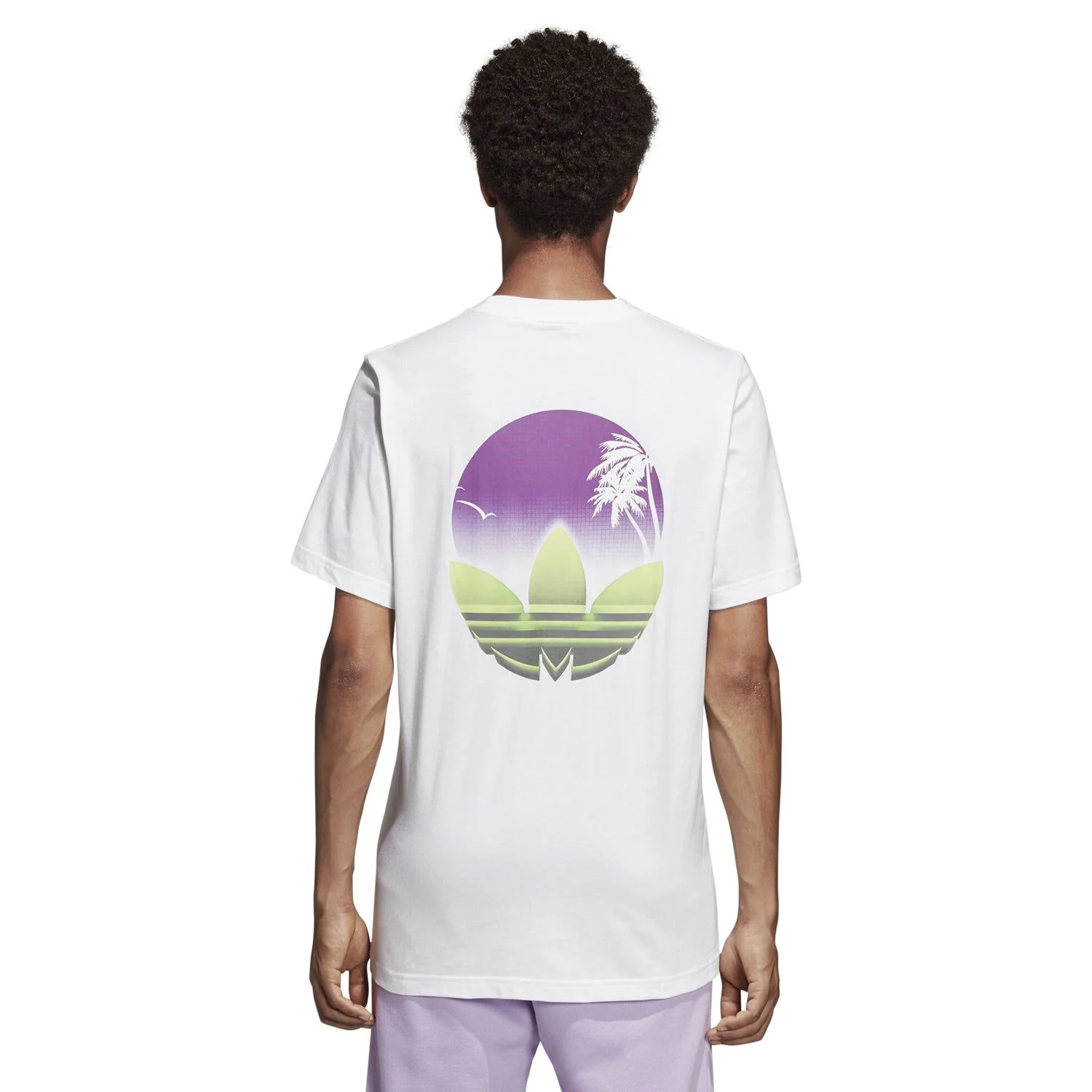 adidas Originals Tropical Graphic T Shirt - White - Image 4