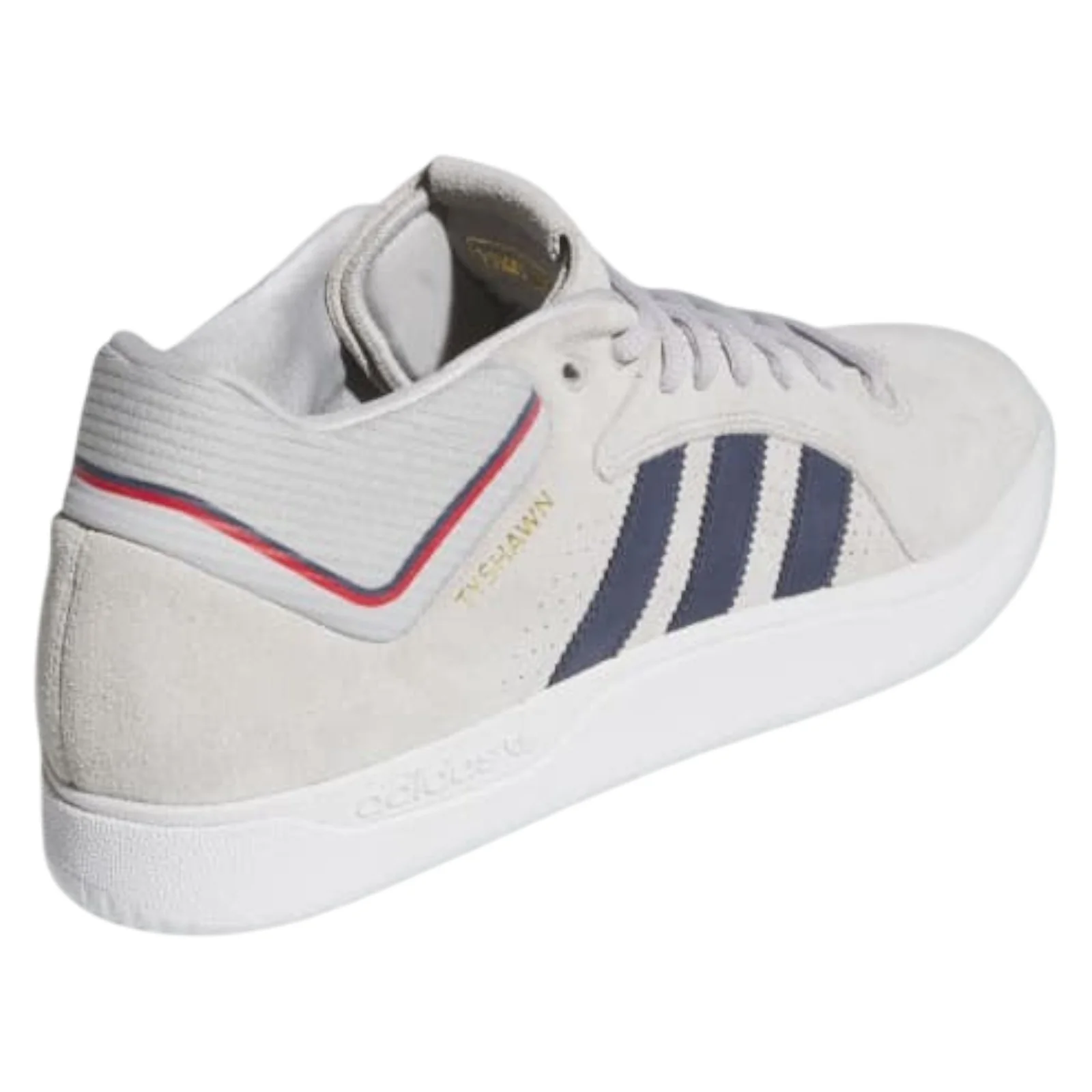 adidas Originals Tyshawn Shoes - Grey / Collegiate Navy - Image 3