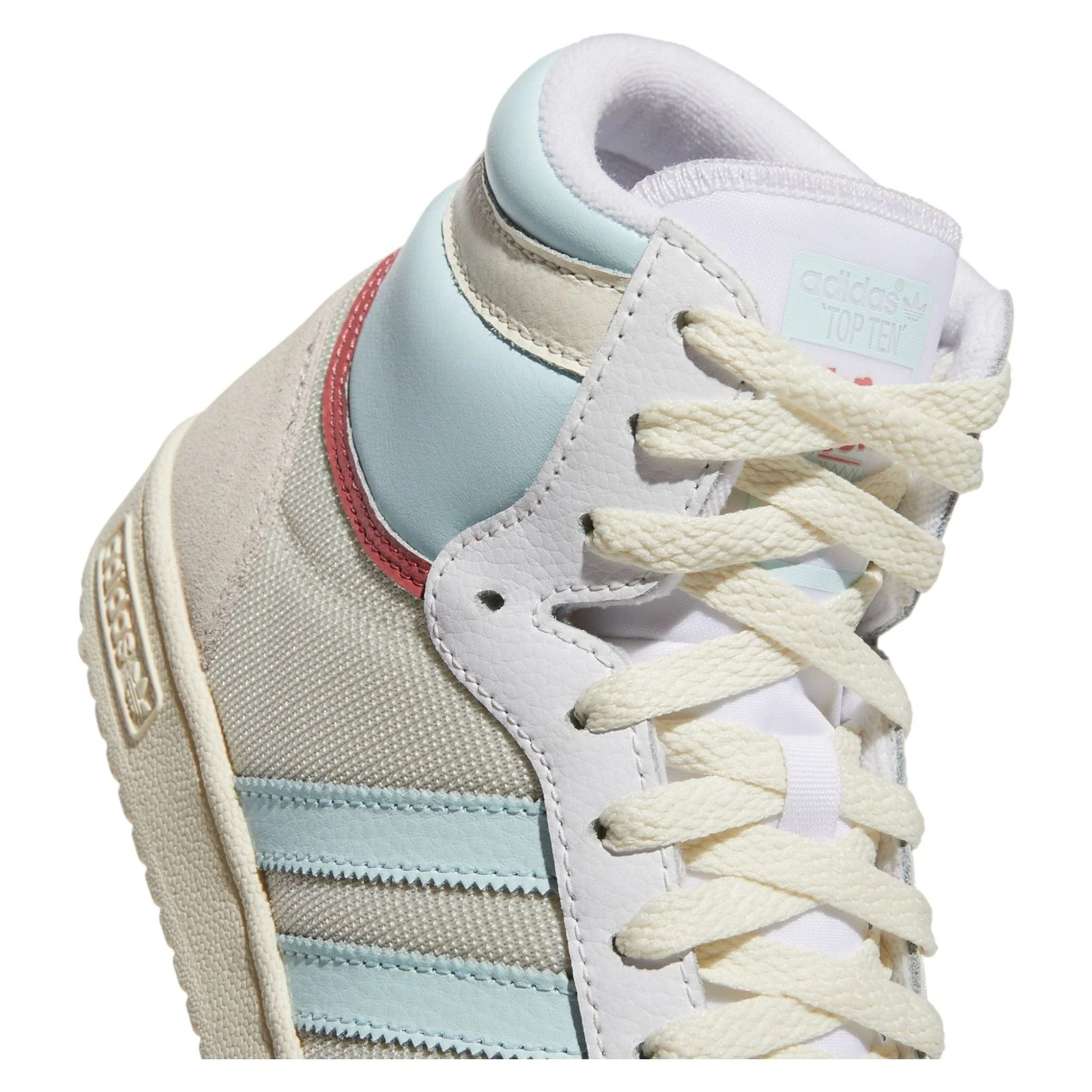 adidas Originals Unisec Top Ten RB Shoes - Cream White / Almost Blue - Image 4