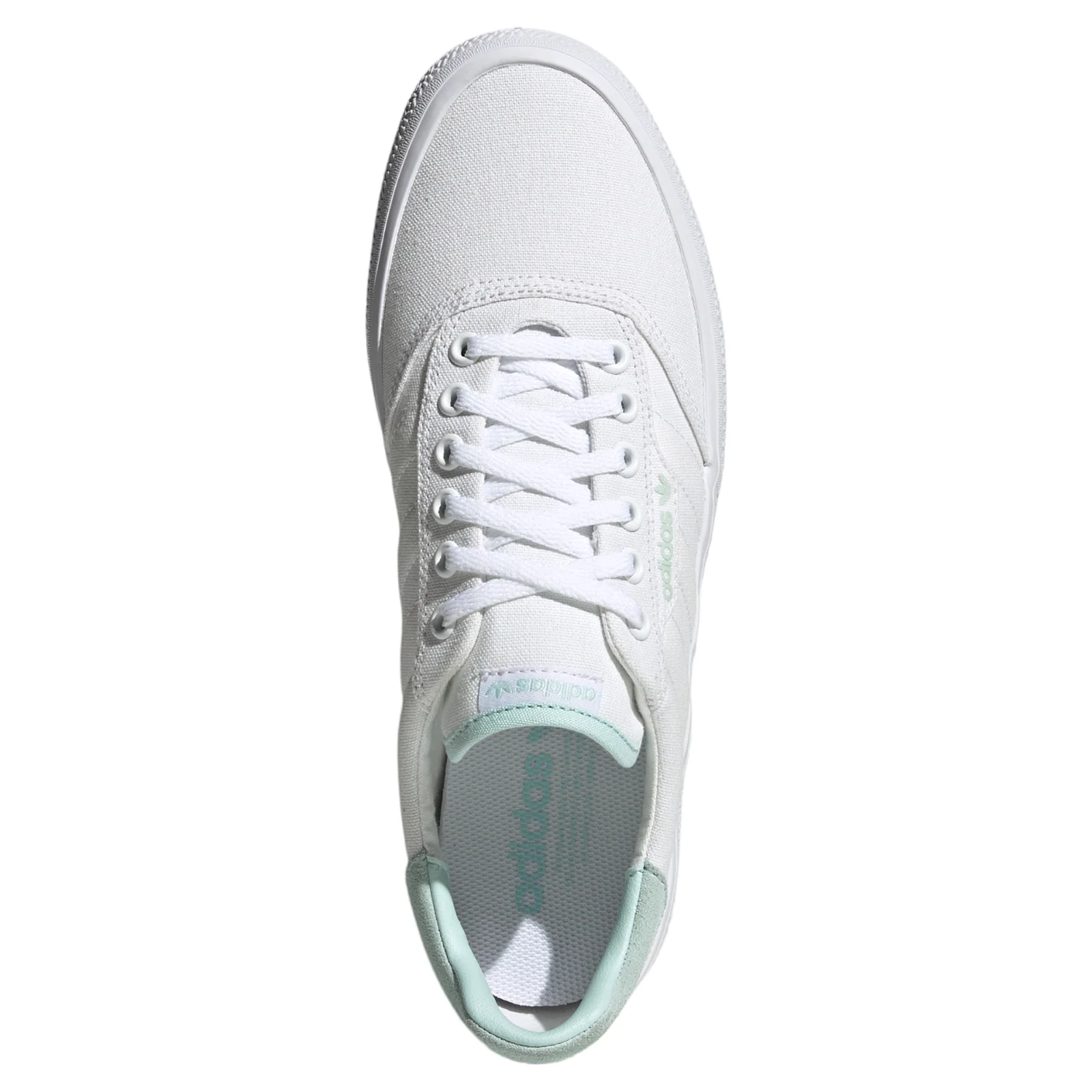 adidas Originals Unisex 3MC Skateboarding Shoes - White/Halo Mint - Image 4