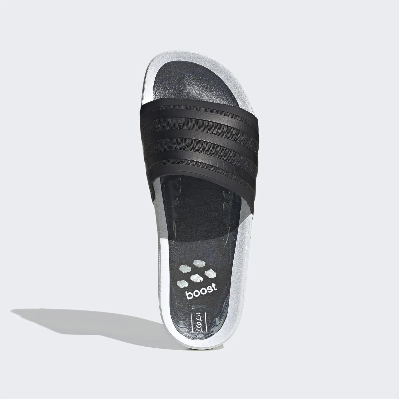 adidas Originals Unisex Adilette Premium NMD_R1 Slides - Black - Image 6