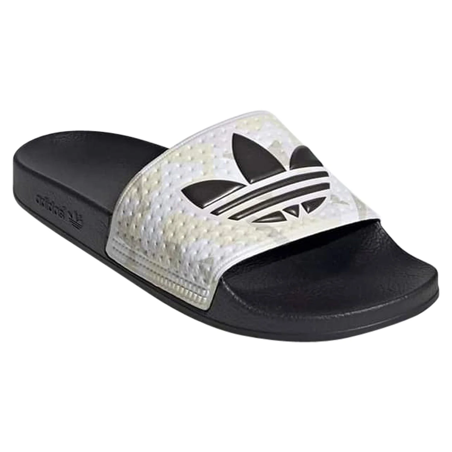 adidas Originals Unisex Adilette Slides Camo Print - Black - Image 2