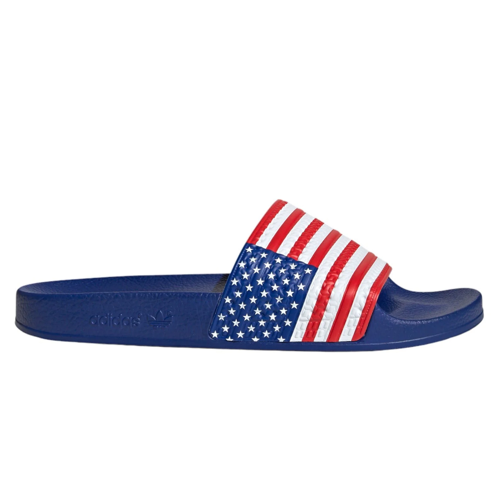 adidas Originals Unisex Adilette USA Slides - Blue / Red