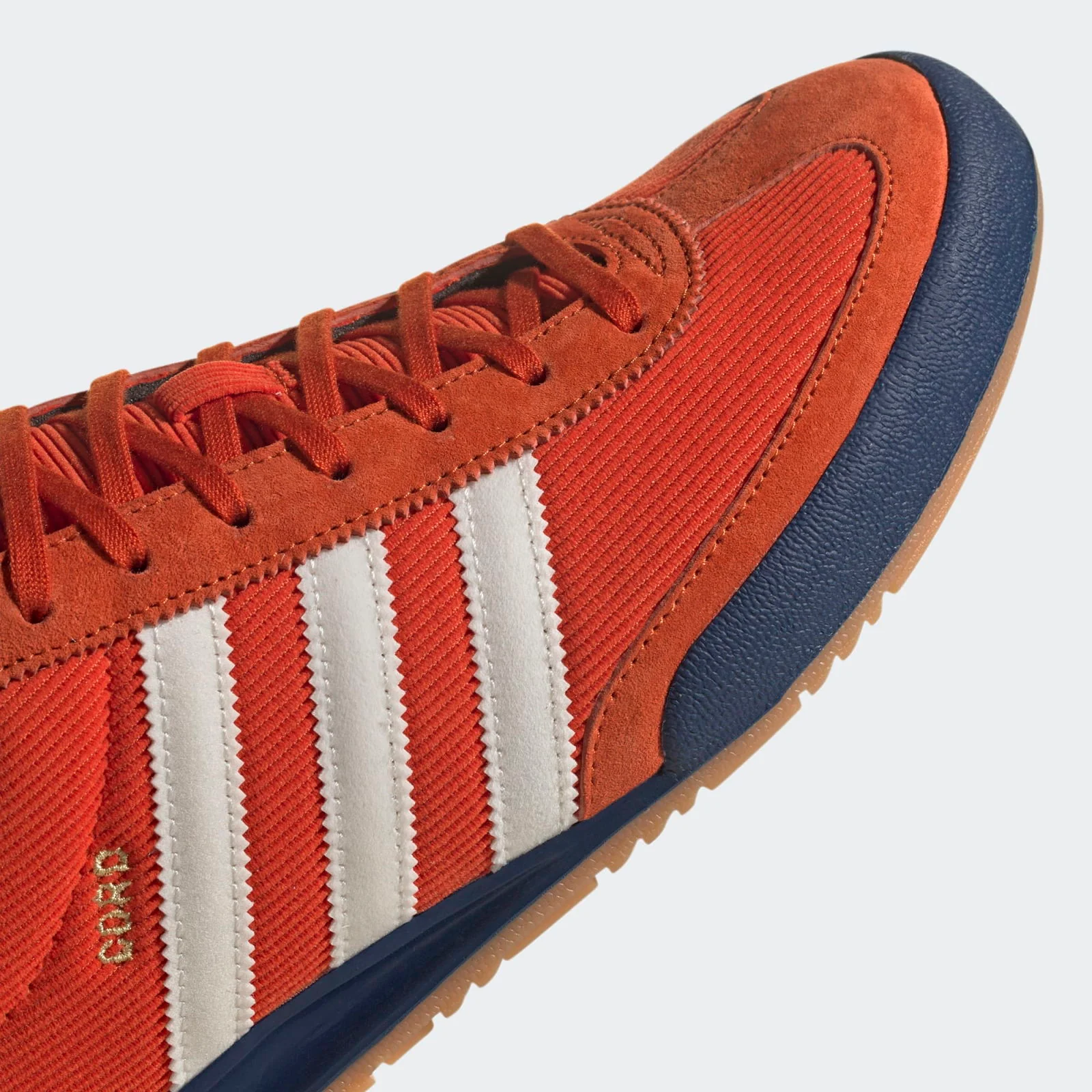 adidas Originals Unisex Cord Trainers - Orange / White - Image 5