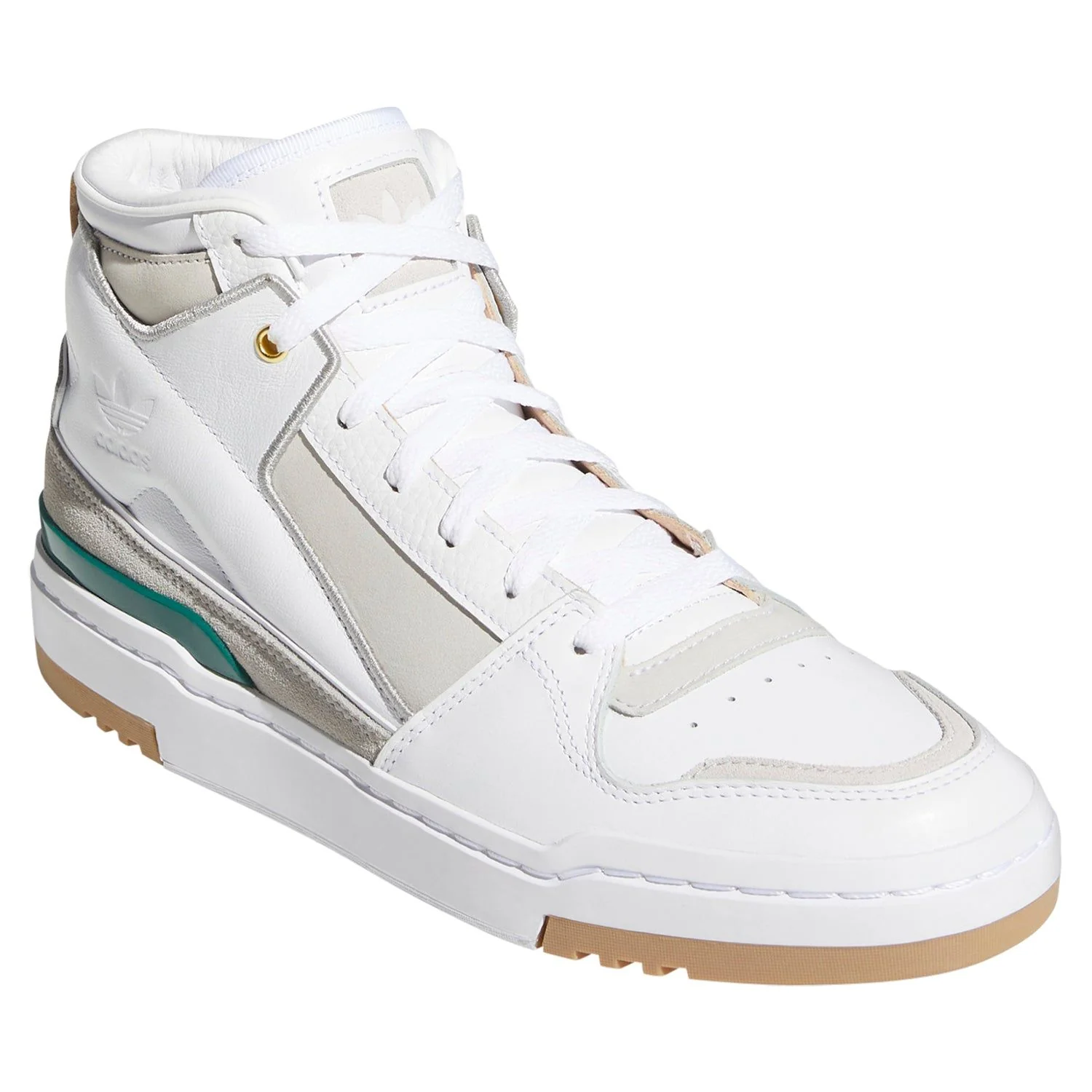 adidas Originals Unisex Forum Luxe Shoes - Mid White Collegiate Green - Image 2