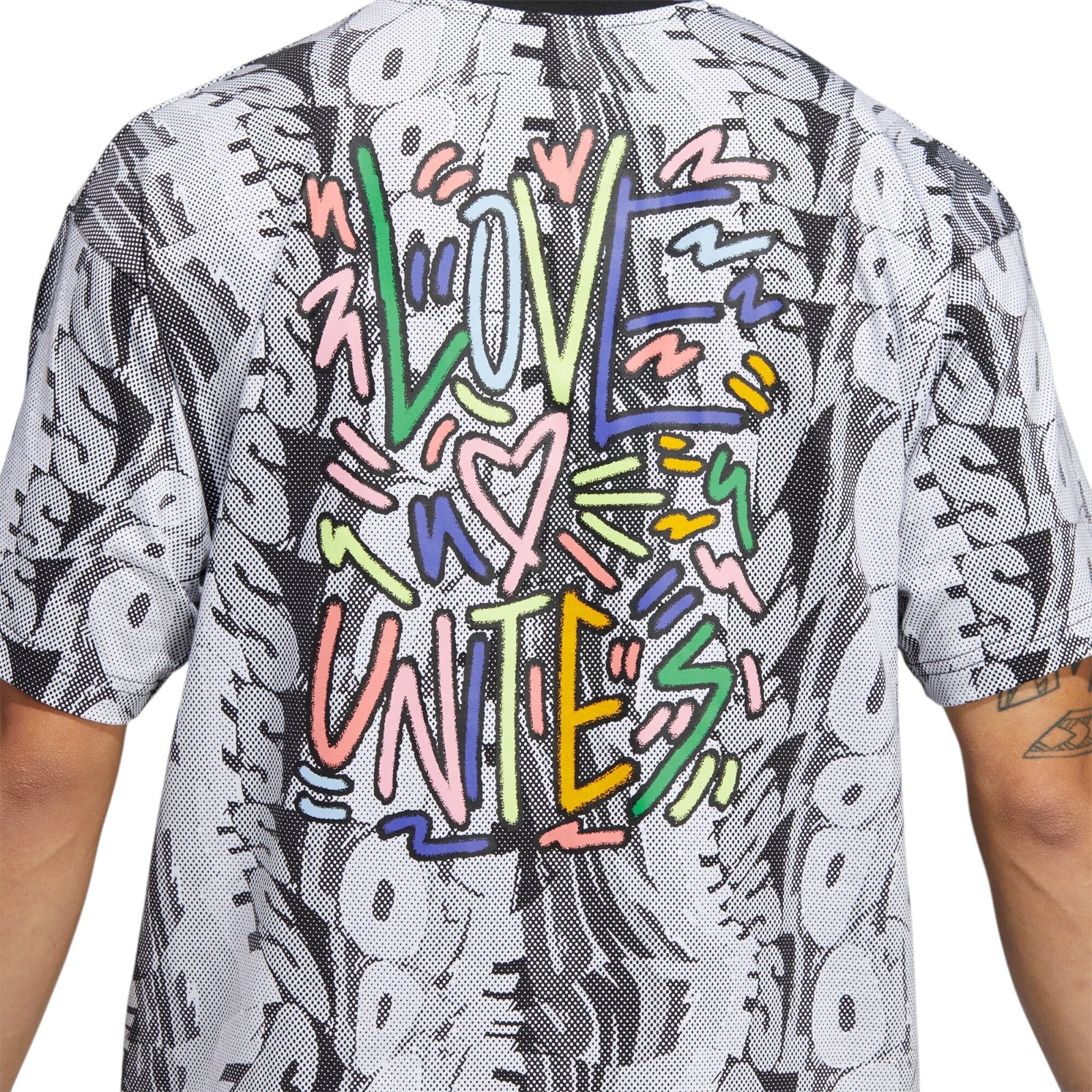 adidas Originals Unisex Love Unites Doodle Print Tee - Multi - Image 5