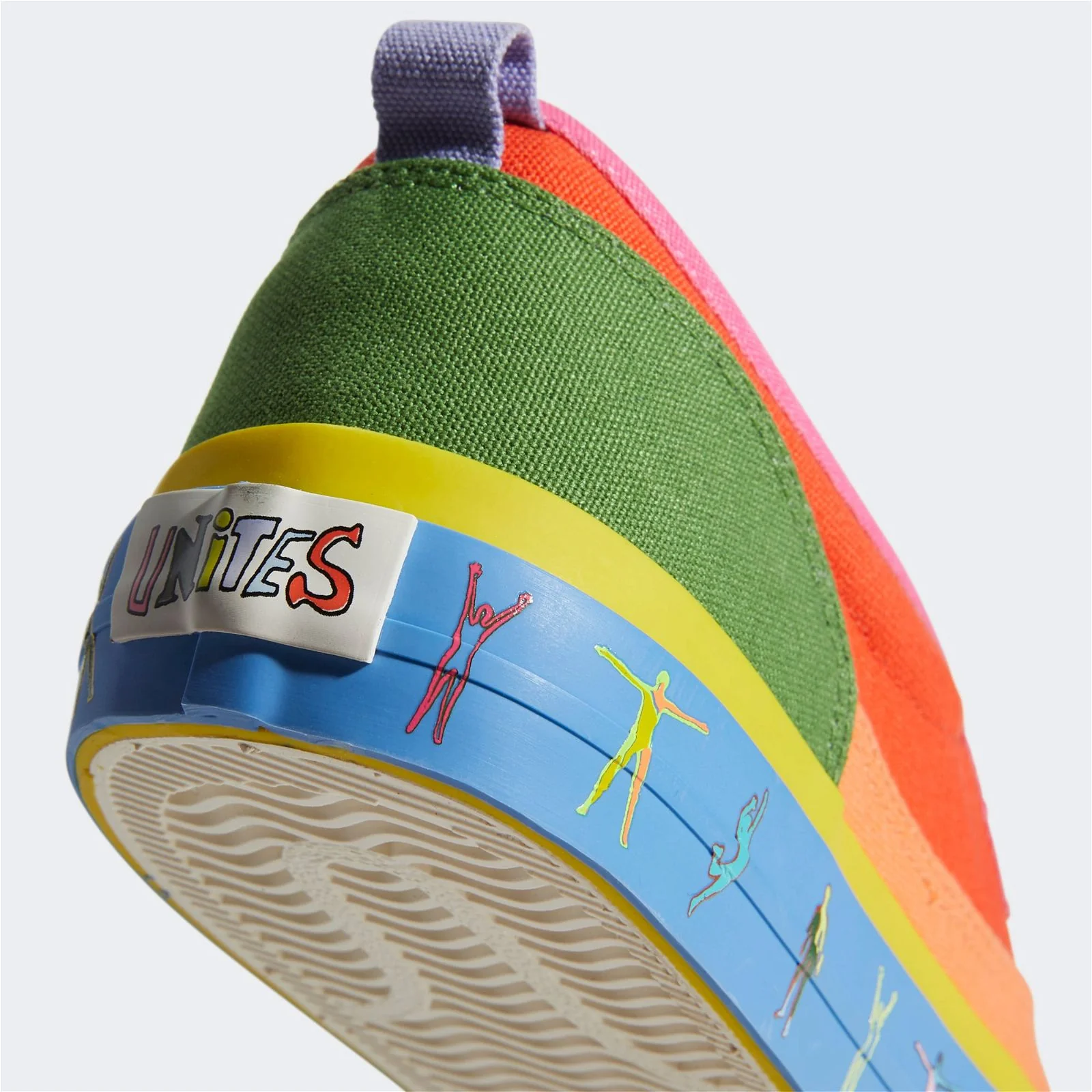 adidas Originals Unisex Nizza Slip-On Pride Shoes - Multi - Image 5