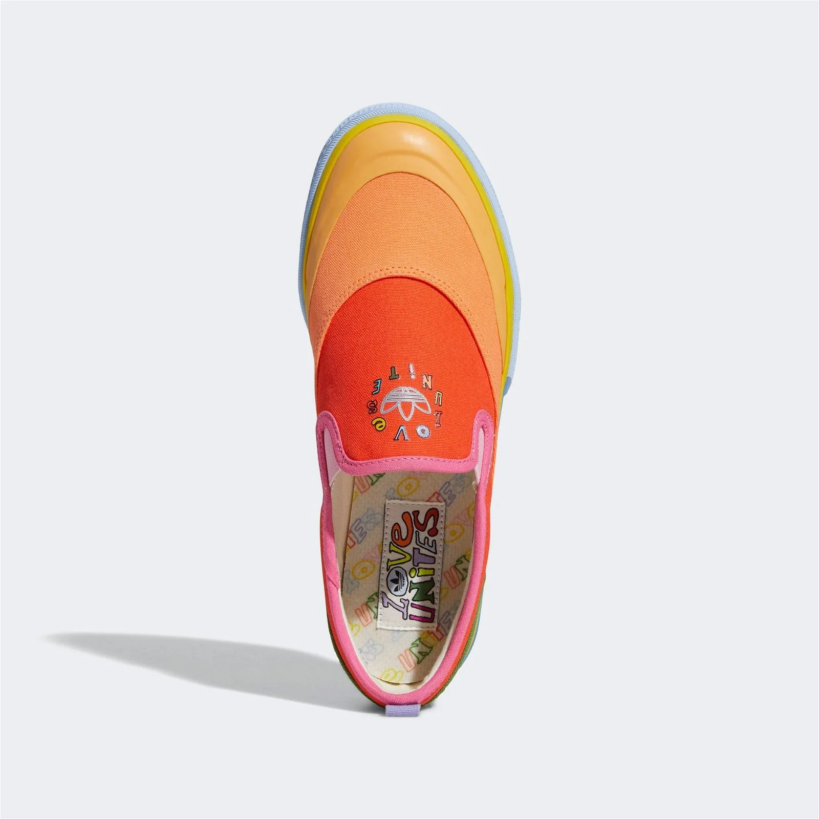 adidas Originals Unisex Nizza Slip-On Pride Shoes - Multi - Image 6