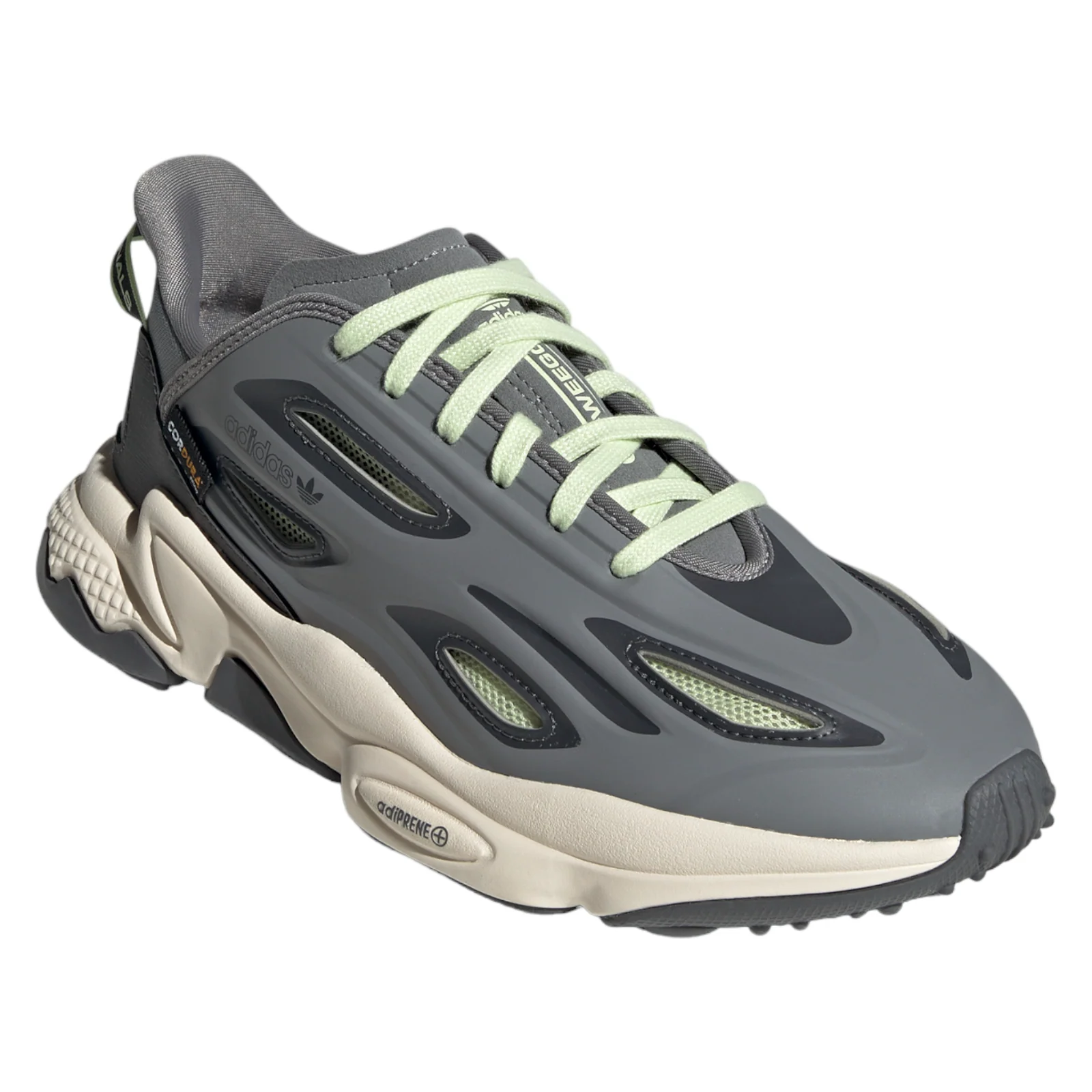 adidas Originals Unisex Ozweego Celox Trainers - Grey/Lime - Image 2