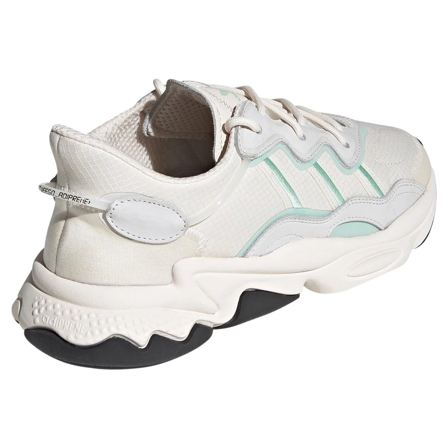 adidas Originals Unisex Ozweego Shoes - Chalk White / Blush Green - Image 3
