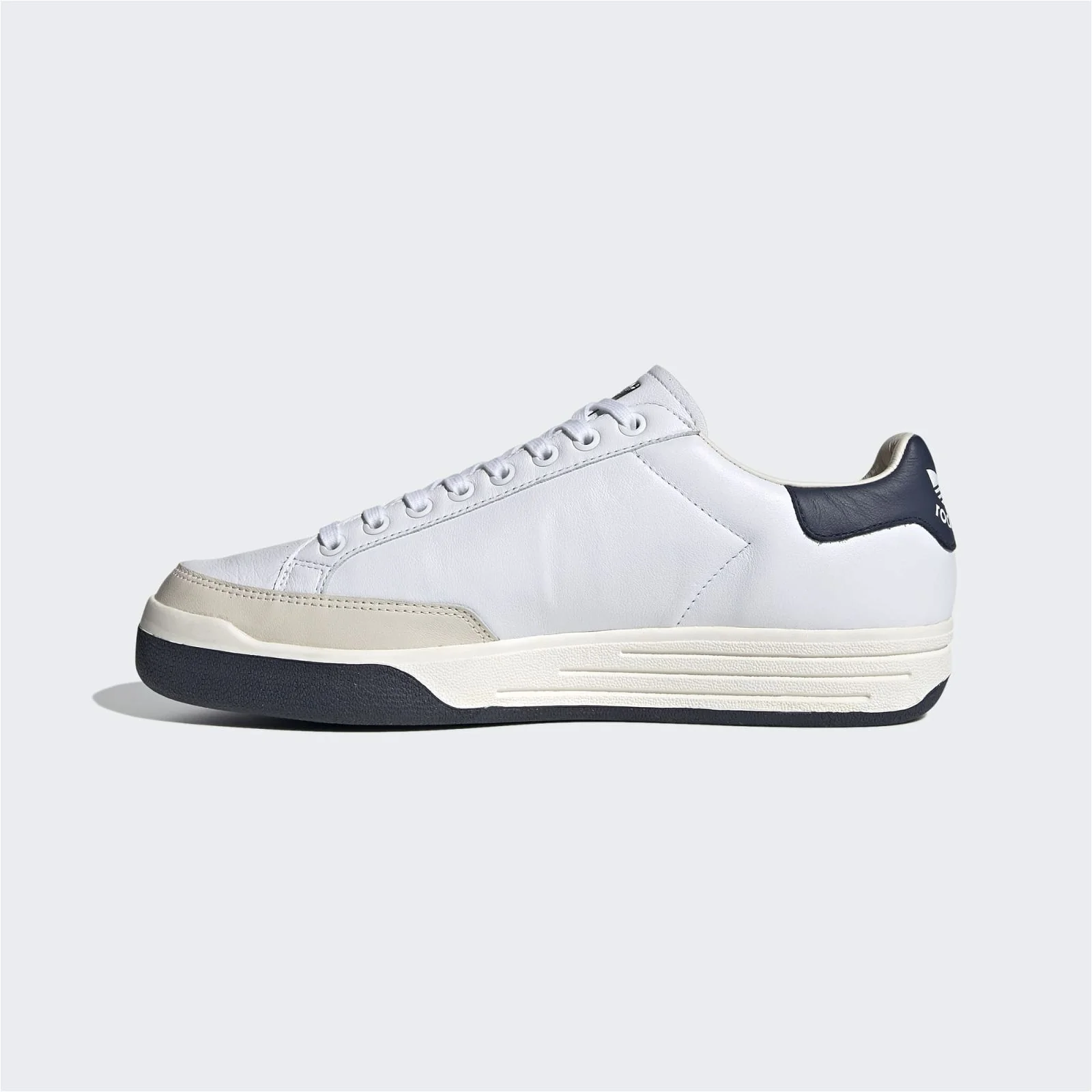 adidas Originals Unisex Rod Laver Shoes - White / Navy - Image 8