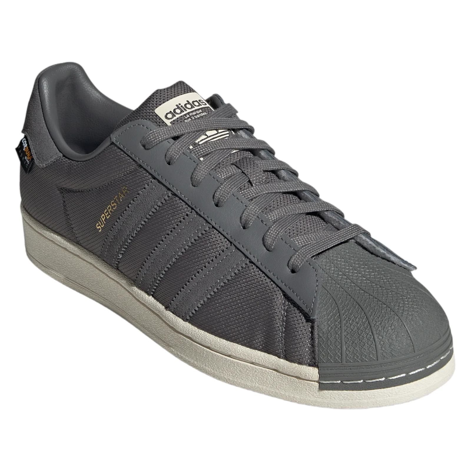 adidas Originals Unisex Superstar Cordura Shoes - Core Grey - Image 2