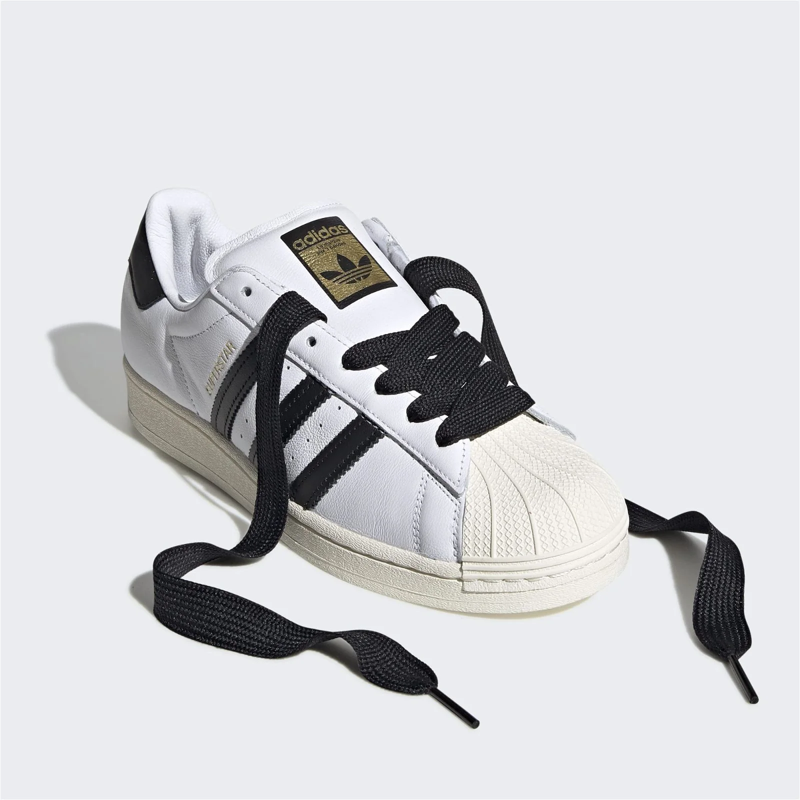 adidas Originals Unisex Superstar Laceless Shoes - White Black - Image 10