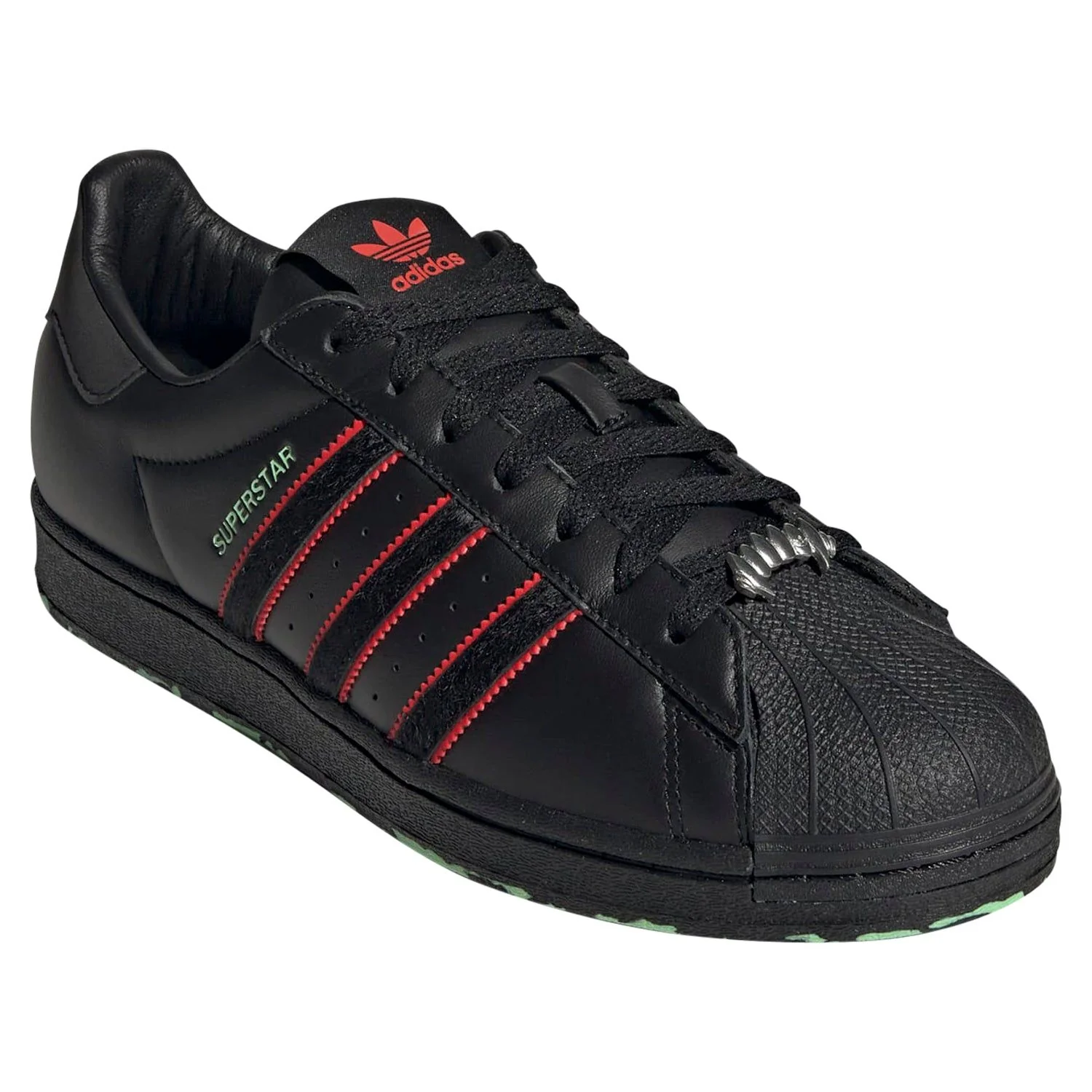 adidas Originals Unisex Superstar Monster Pack Haloween Shoes - Black/Mint - Image 2