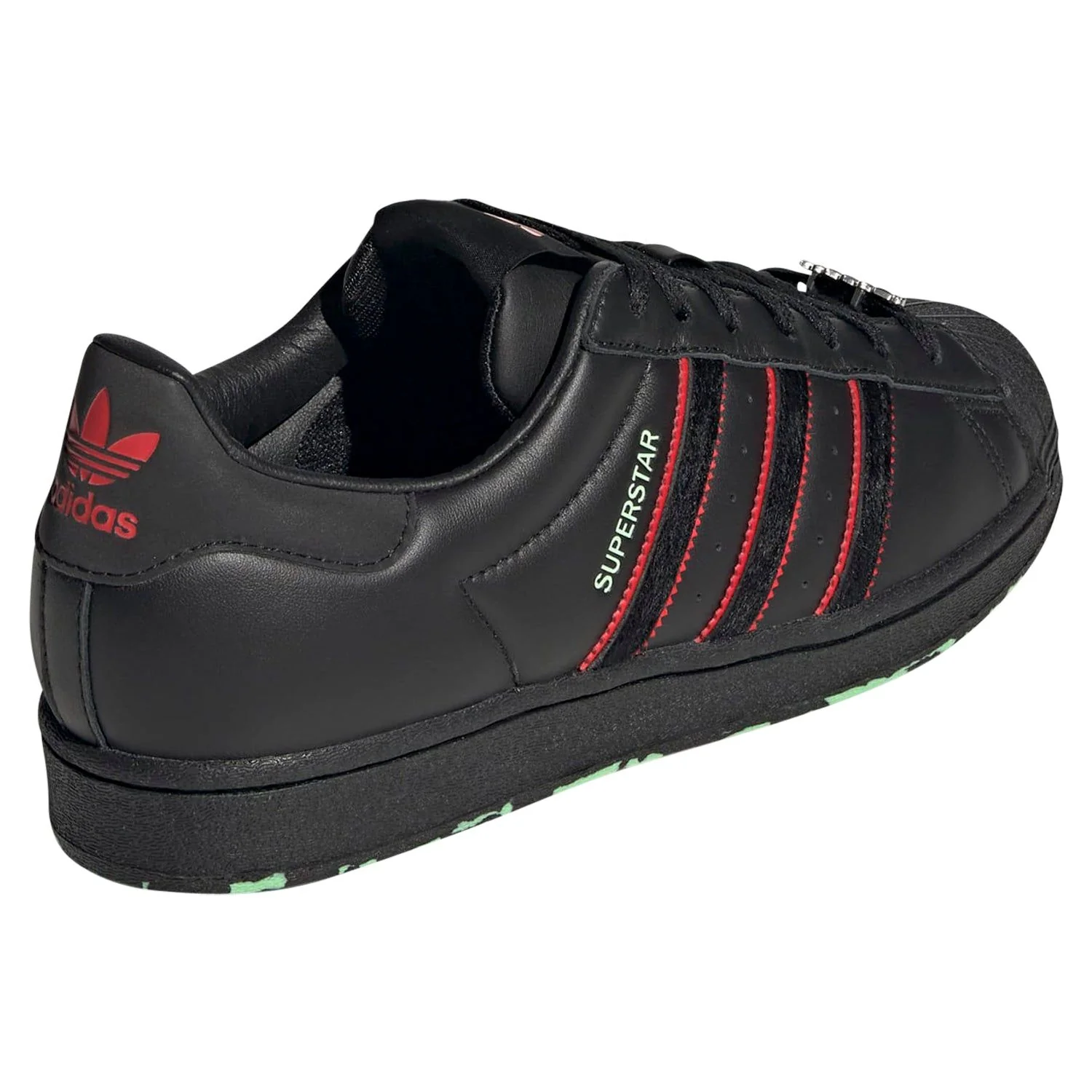 adidas Originals Unisex Superstar Monster Pack Haloween Shoes - Black/Mint - Image 3