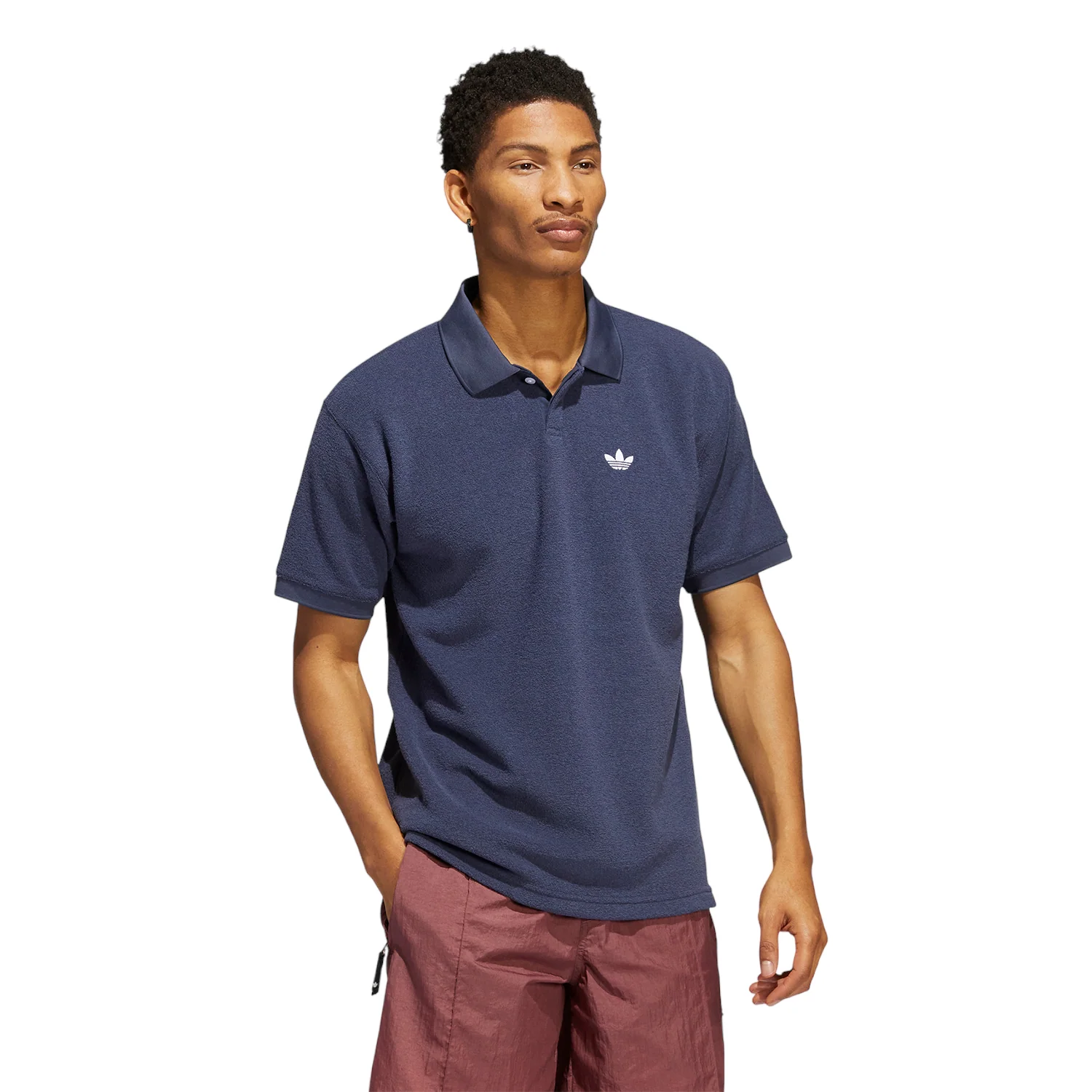 adidas Originals Unisex Tennis Polo - Navy / White - Image 4