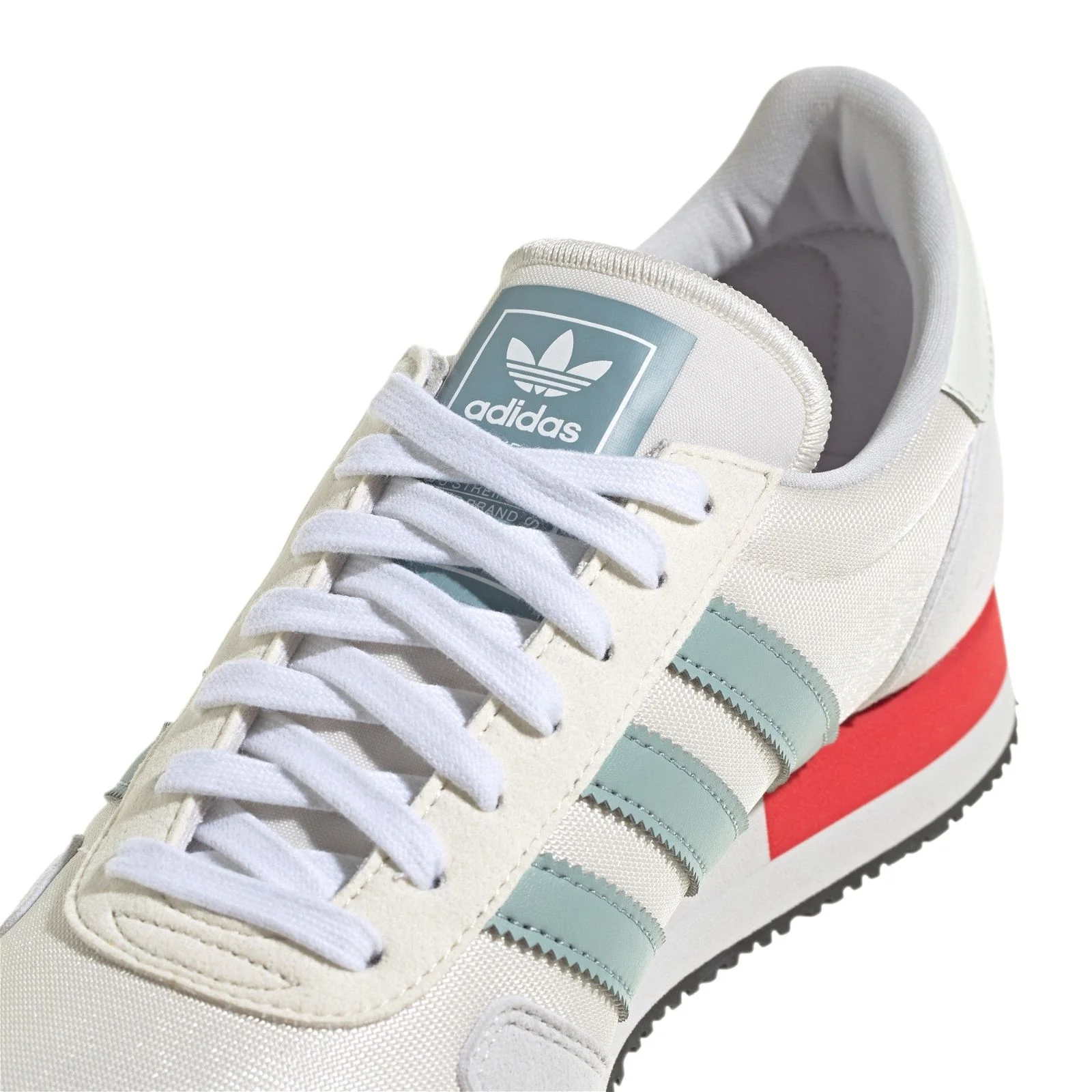 adidas Originals USA 84 Trainers - Chalk White / Vivid Red - Image 4