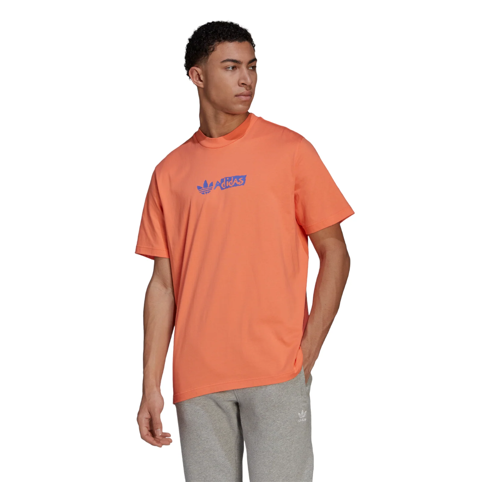 adidas Originals Victory Graphic Tee - Semi Coral - Image 2