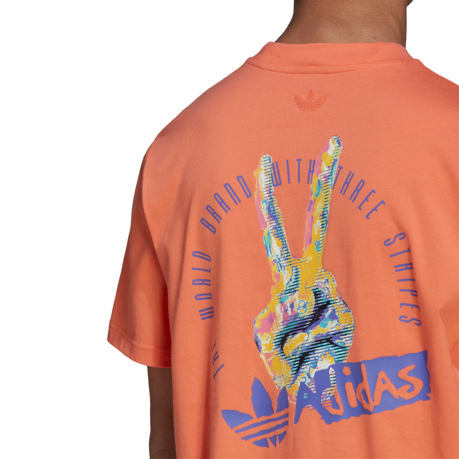 adidas Originals Victory Graphic Tee - Semi Coral - Image 5