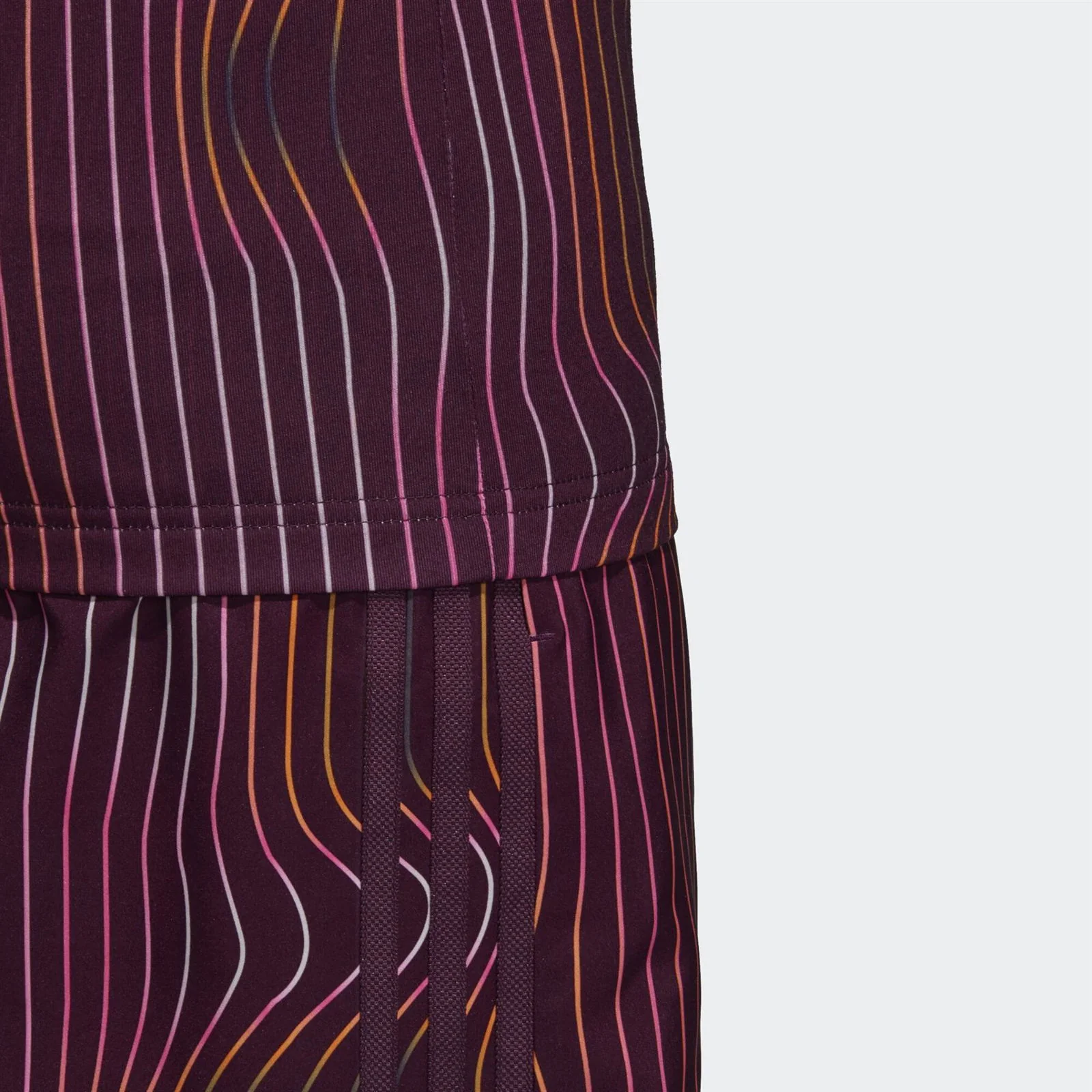 adidas Originals Men's Warped Stripes Tank Top - Burgundy - Image 4