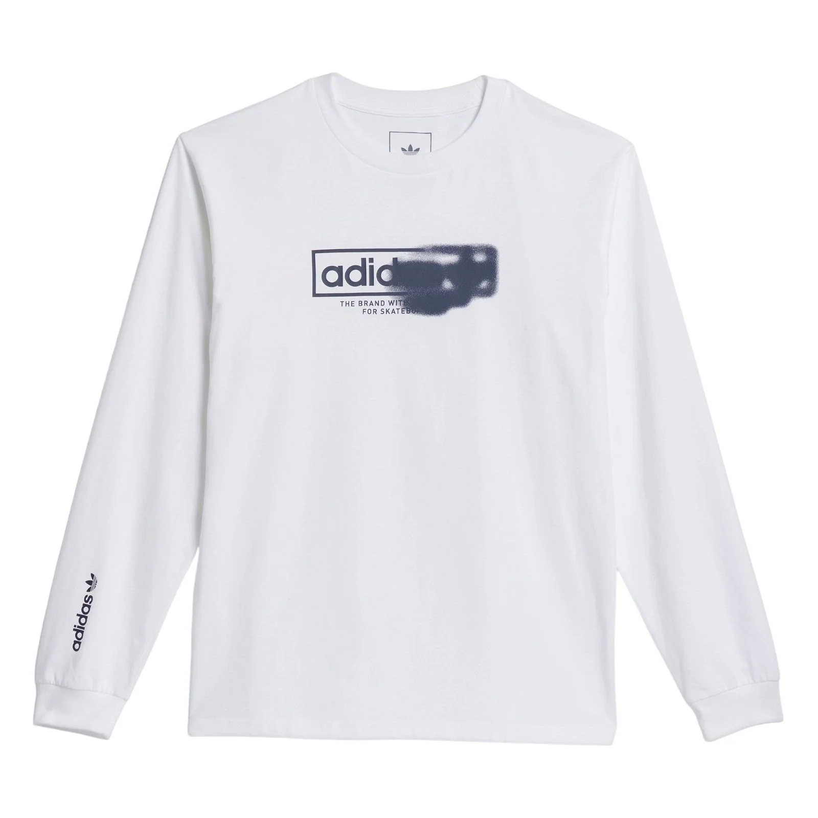 adidas Originals Washed Out 4.0 Logo Long Sleeve T-Shirt - White