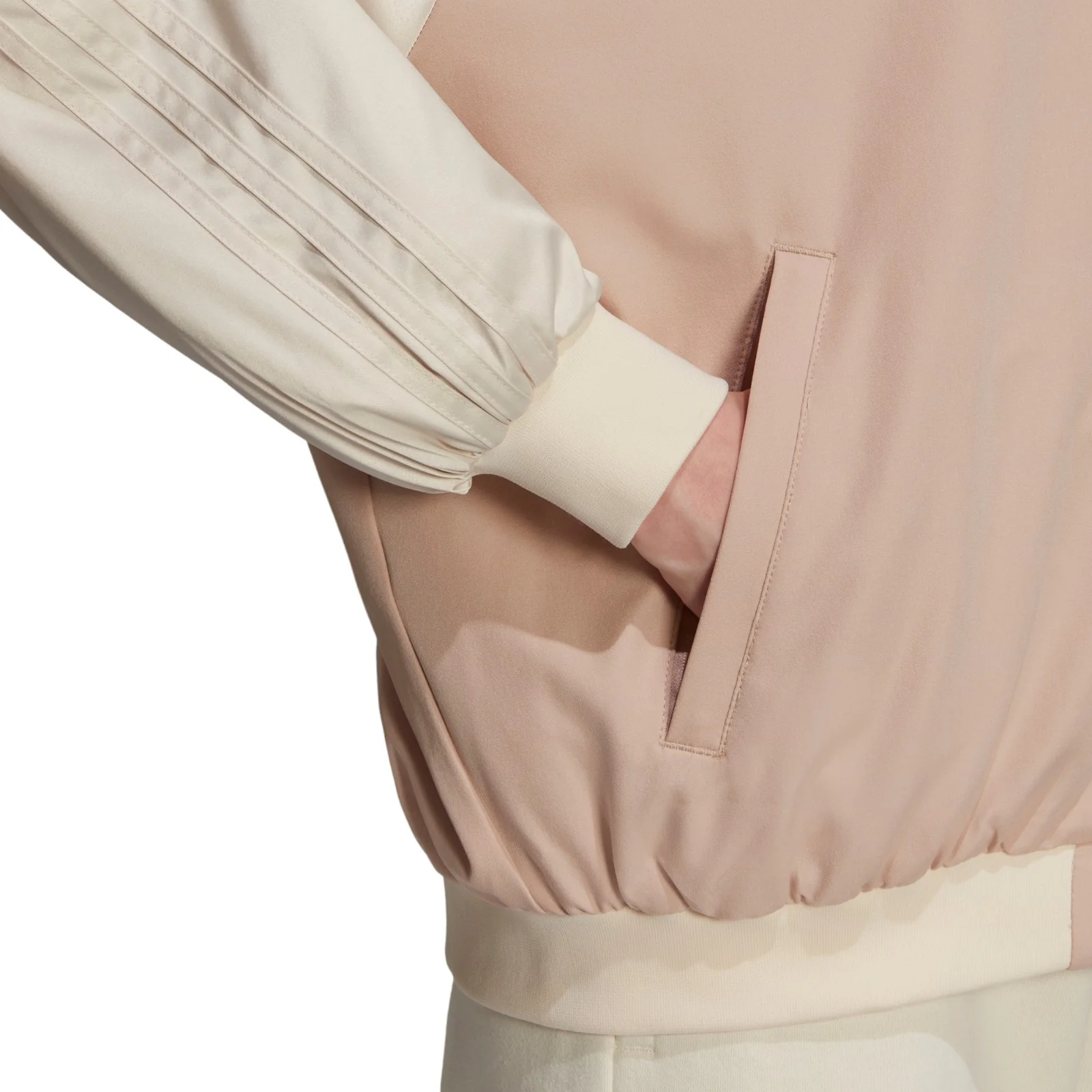 adidas Originals Womens 2000 Luxe Bomber Jacket - Ash Pearl - Image 5