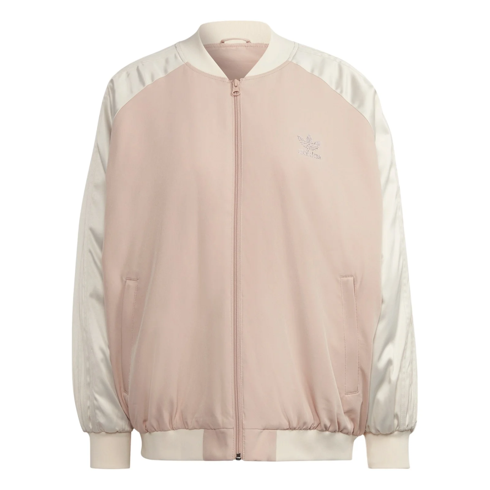 adidas Originals Womens 2000 Luxe Bomber Jacket - Ash Pearl - Image 6