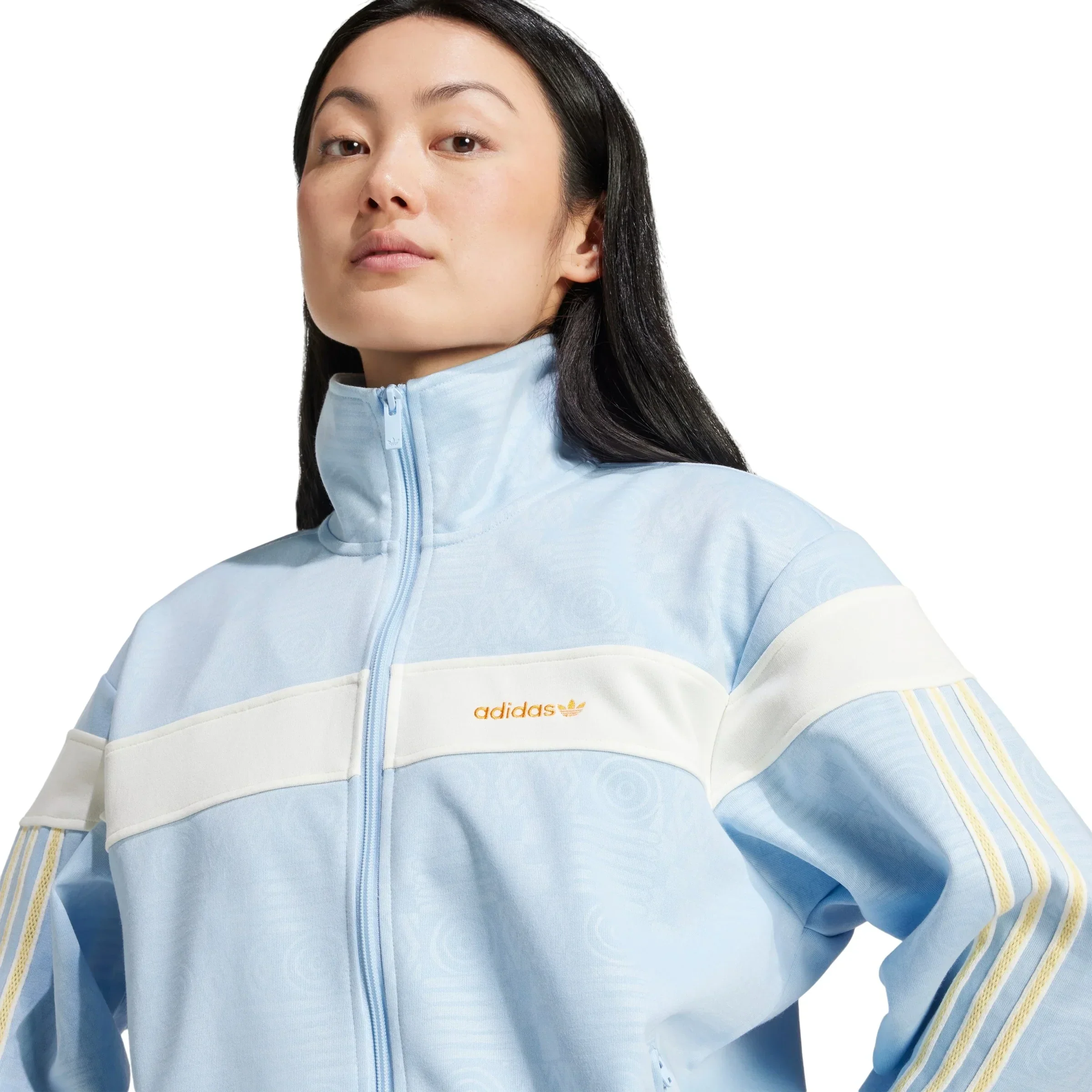 adidas Originals Womens '80s Track Top - Clear Sky Blue - Image 5