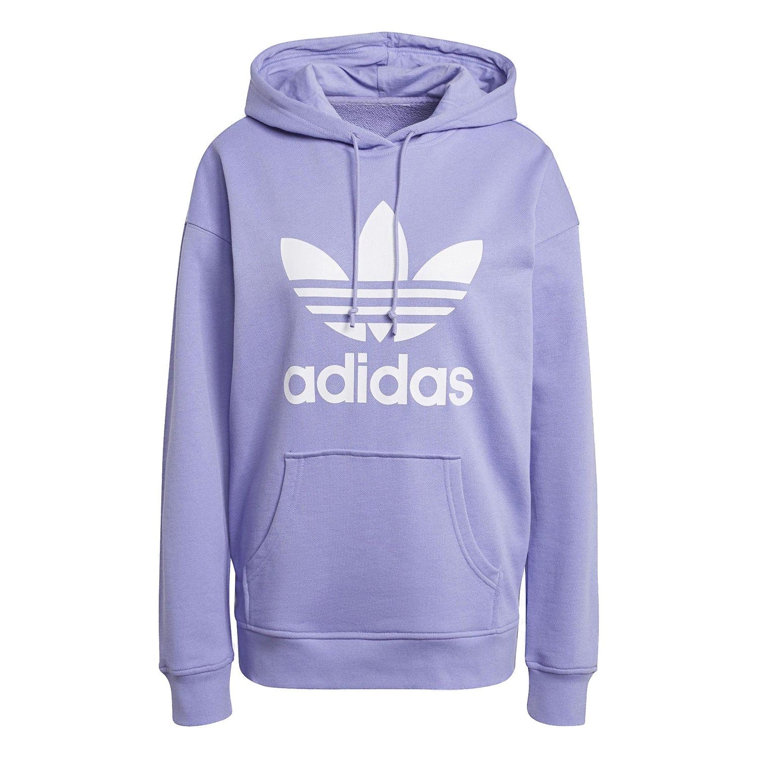 adidas Originals Women's Adicolor Trefoil Hoodie - Purple