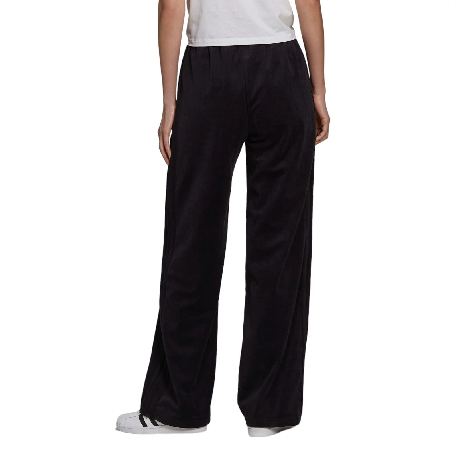 adidas Originals Womens Adicolor Velour Joggers - Black - Image 2